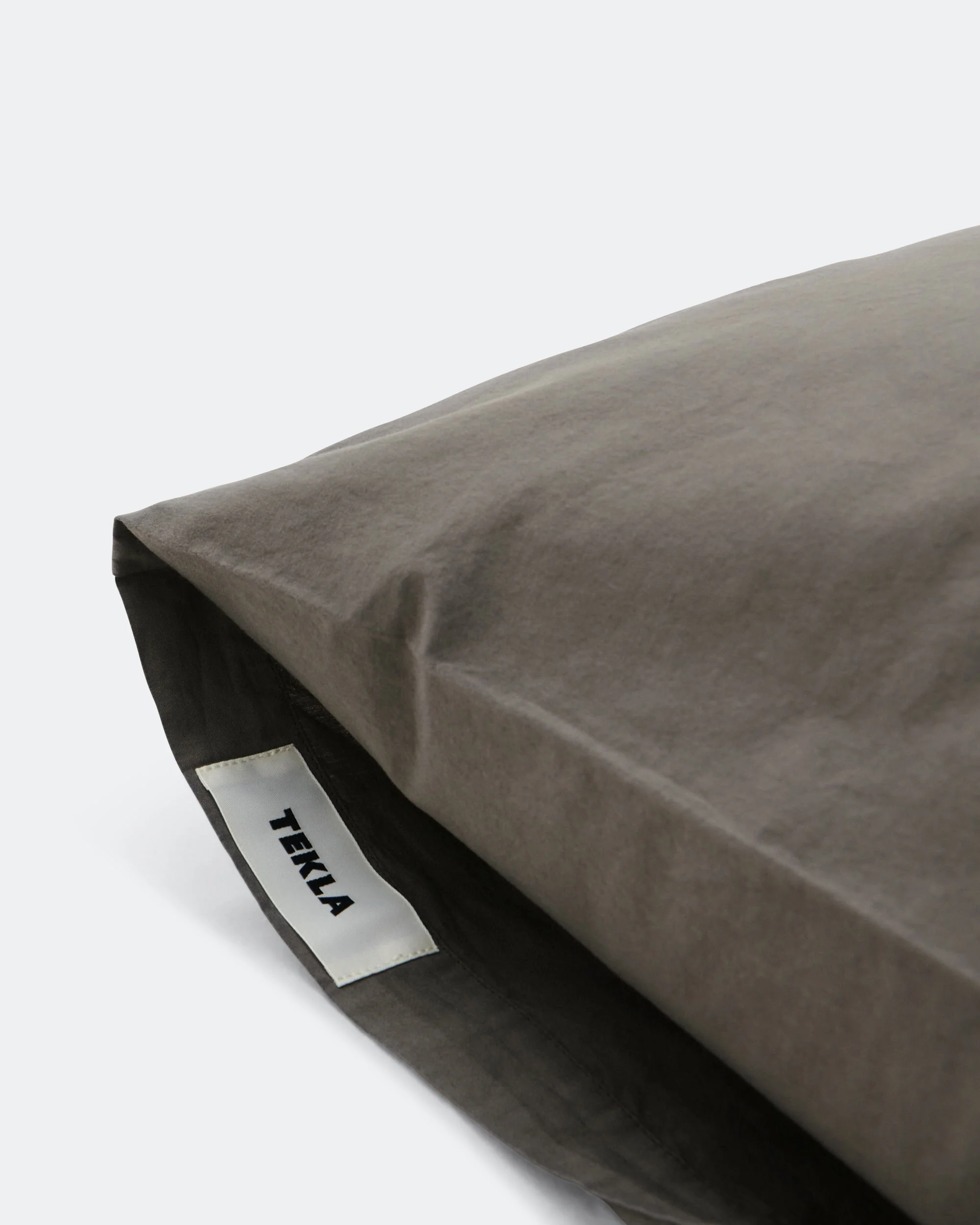 Percale Pillow Case - Dark Taupe - Image 2