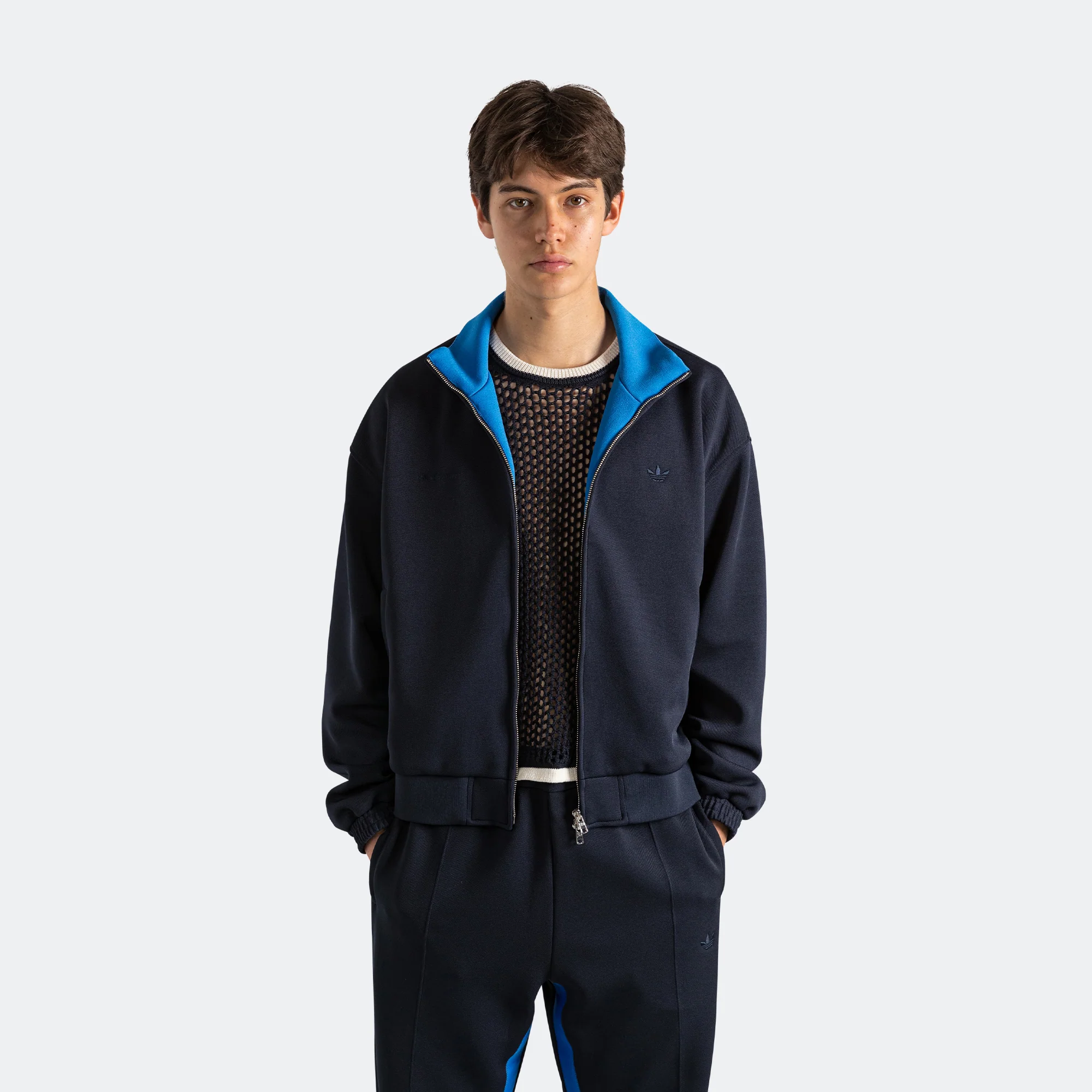 Pique Track Top x Wales Bonner - Night Navy - Image 2