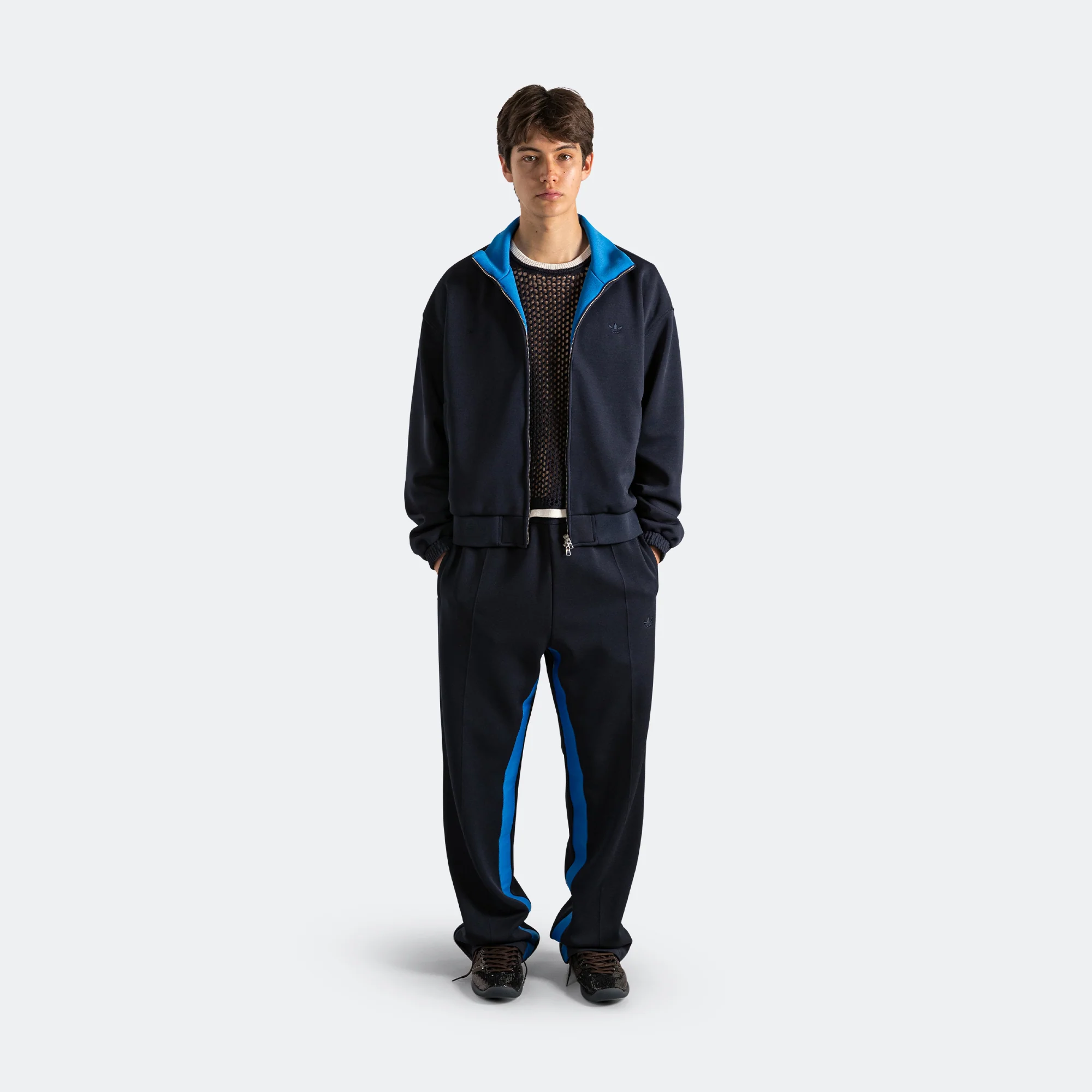Pique Track Top x Wales Bonner - Night Navy - Image 9