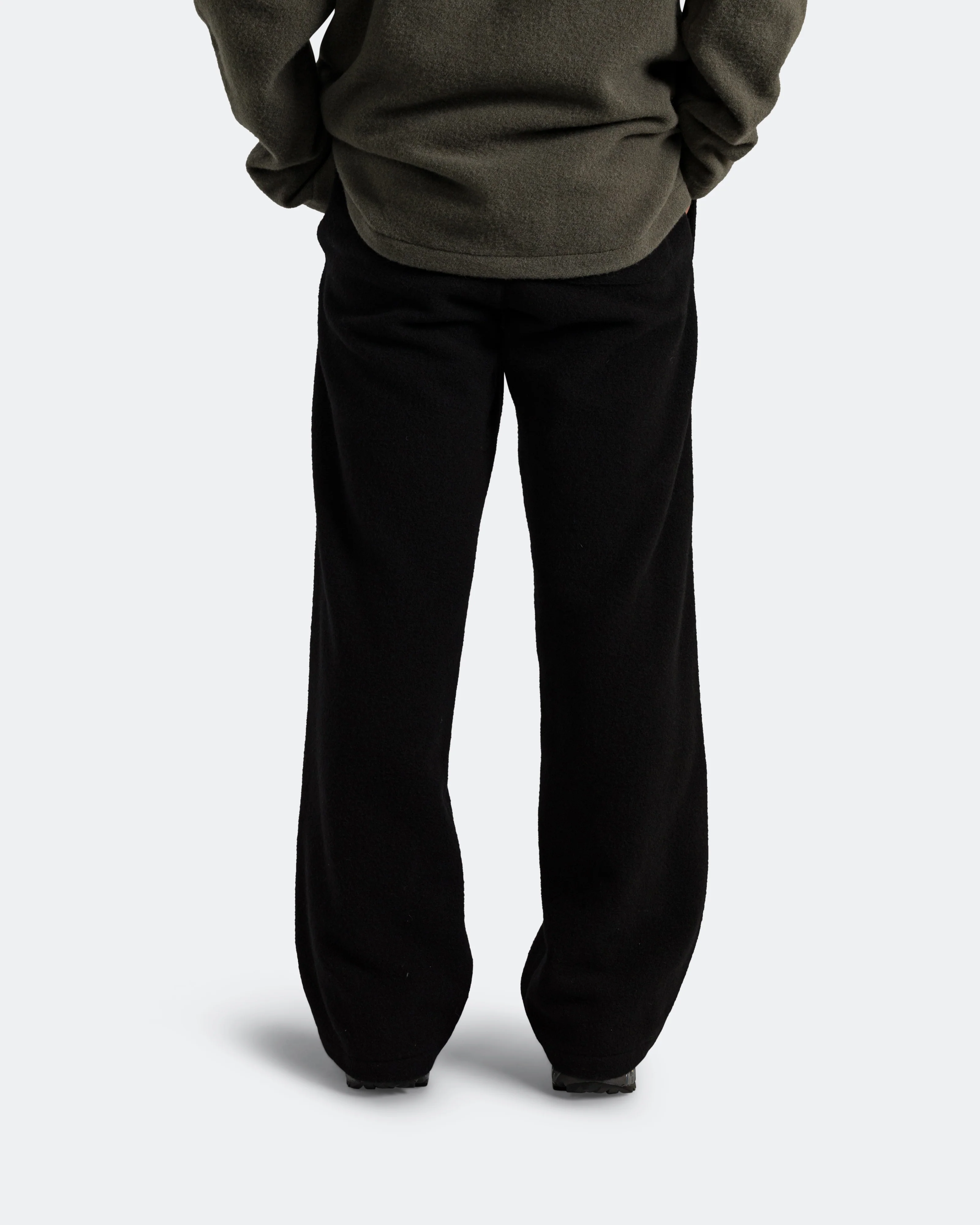 Polar Fleece Trousers - Black Natural Fleece - Image 4