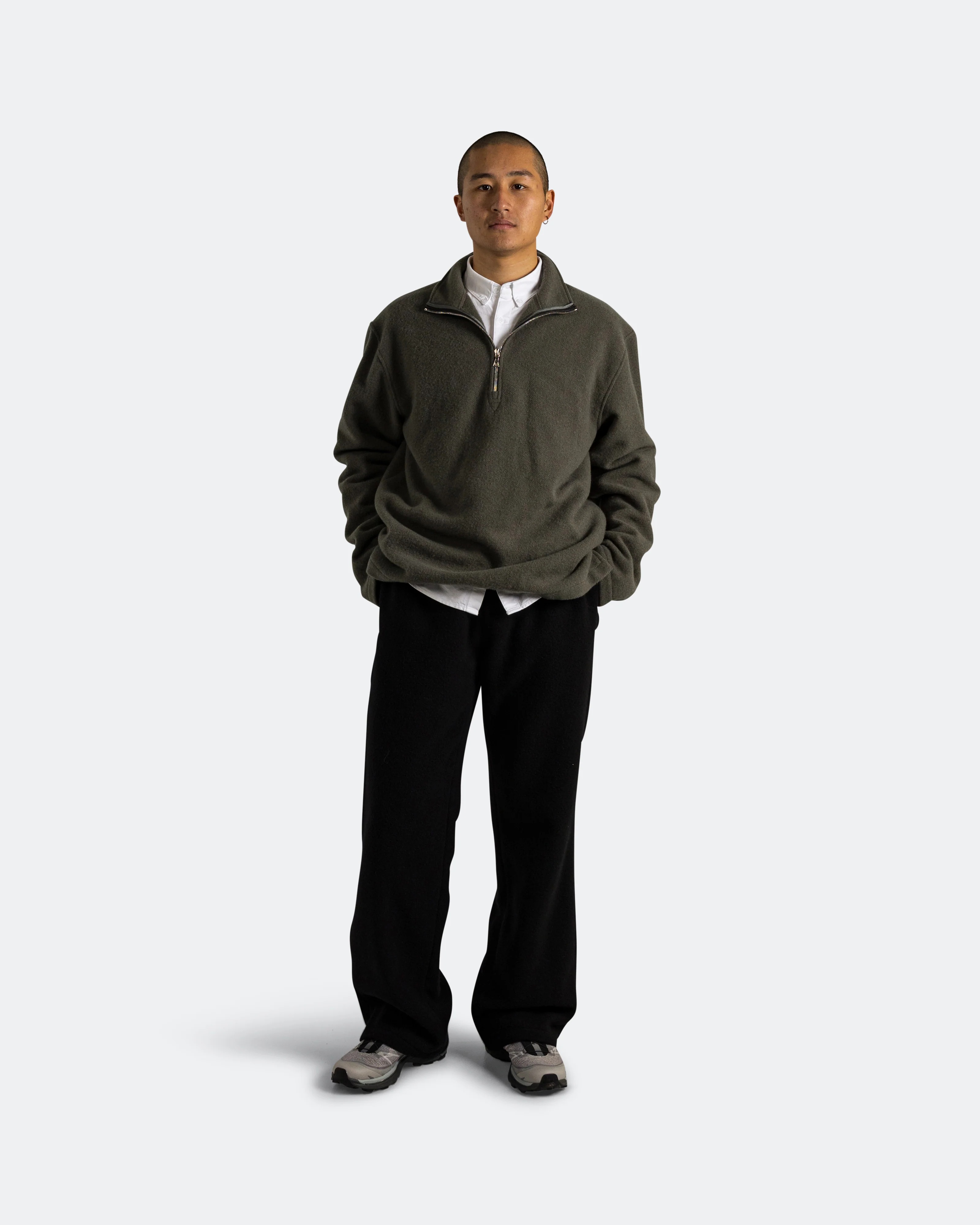 Polar Fleece Trousers - Black Natural Fleece - Image 5