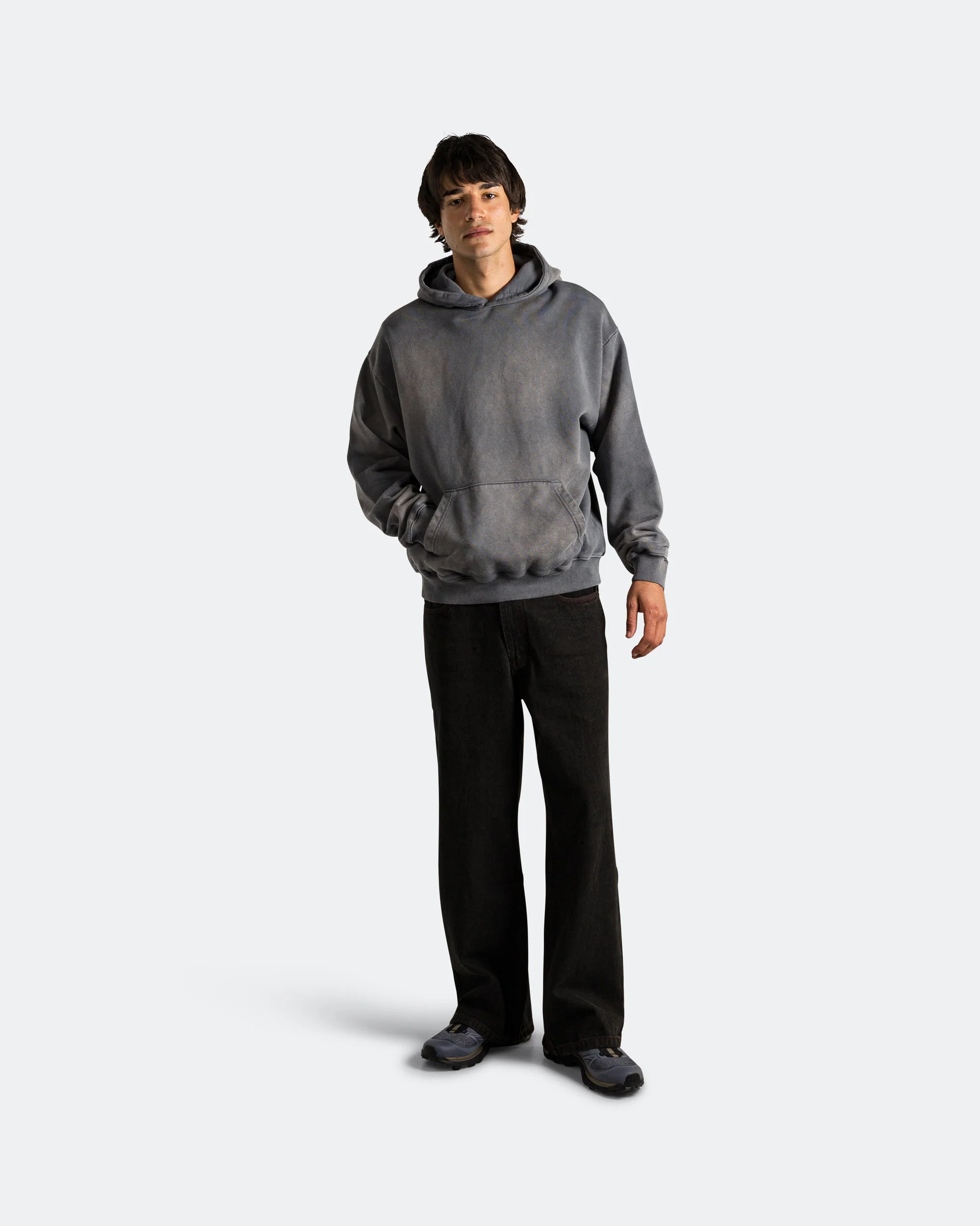 Pareidolia Hoodie - Faded Grey - Image 5
