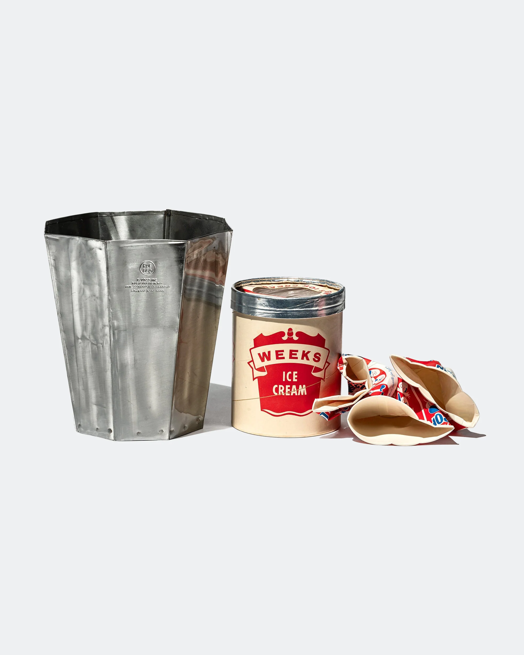 Octagon Trash Can - Recycled Steel - Image 4