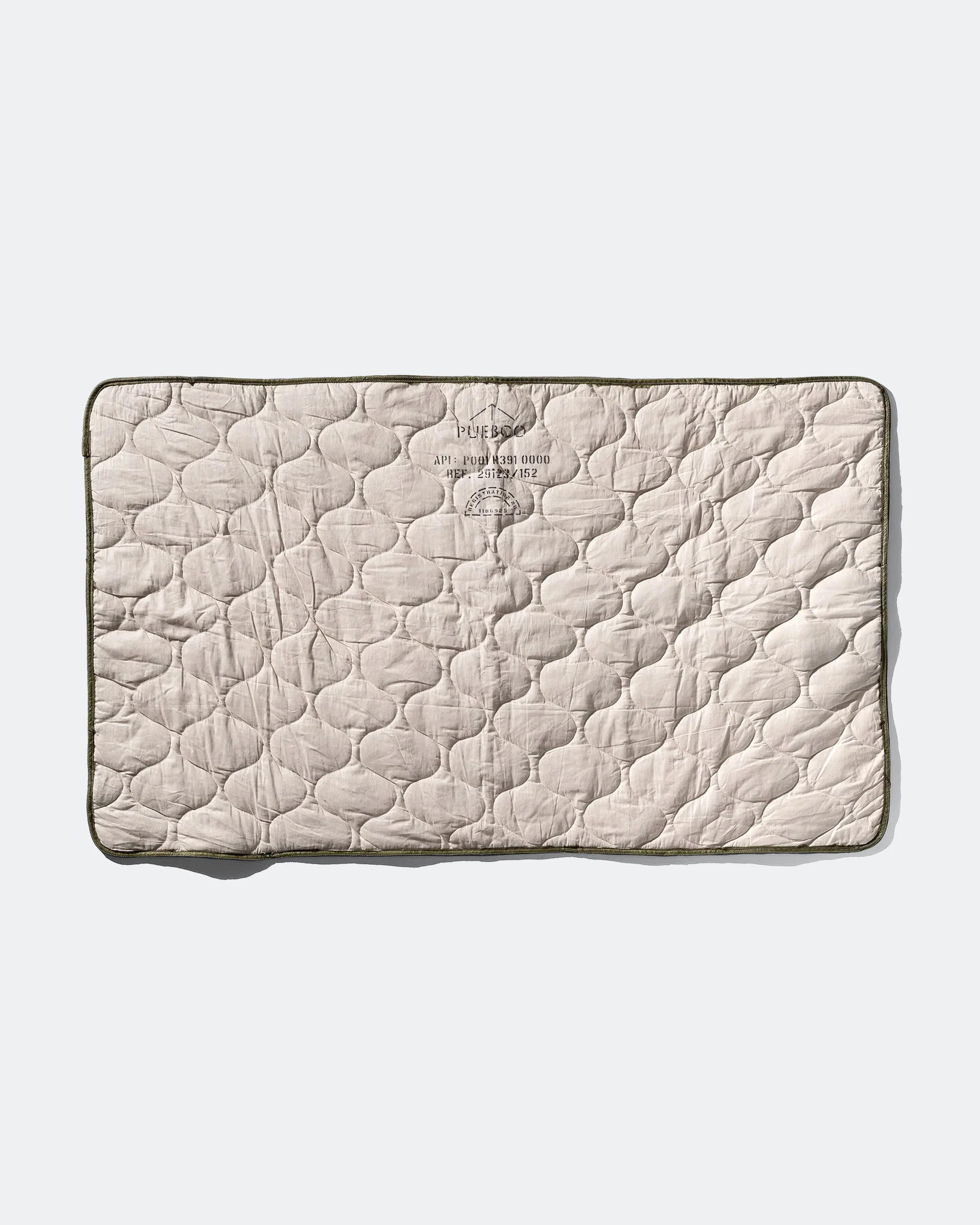 Vintage Parachute Line Quilted Blanket - Olive