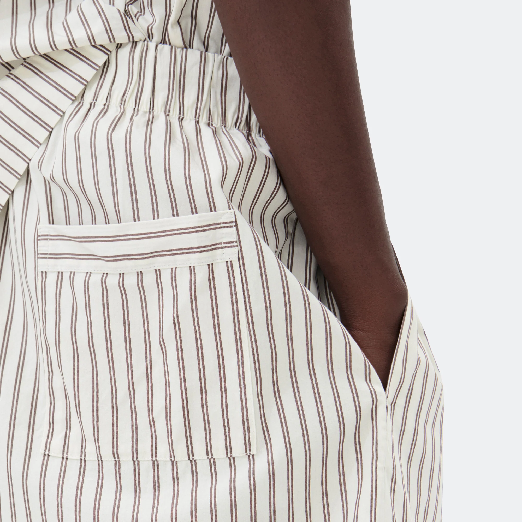 Pyjama Pants - Hopper Stripes Cotton Poplin - Image 4
