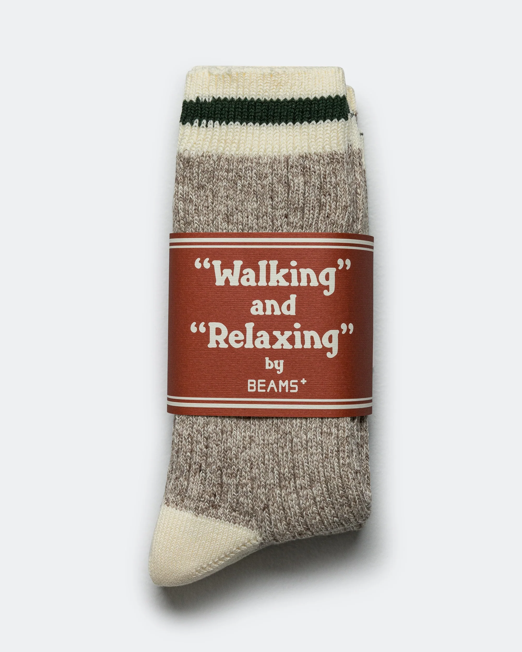 Rag Socks - Oatmeal/Green