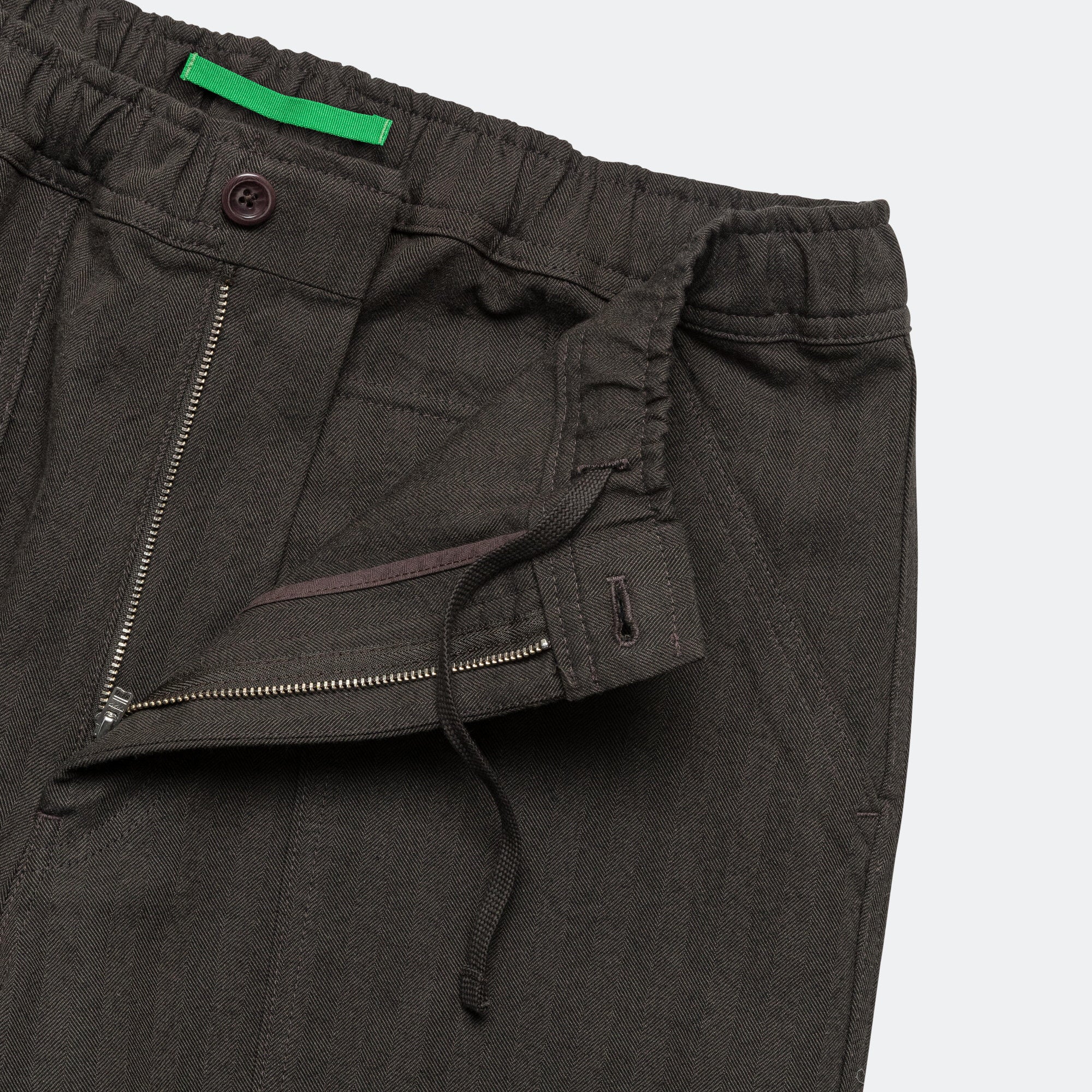 Ragnar Relaxed Herringbone Pant x UP THERE - Beech Green - Image 5