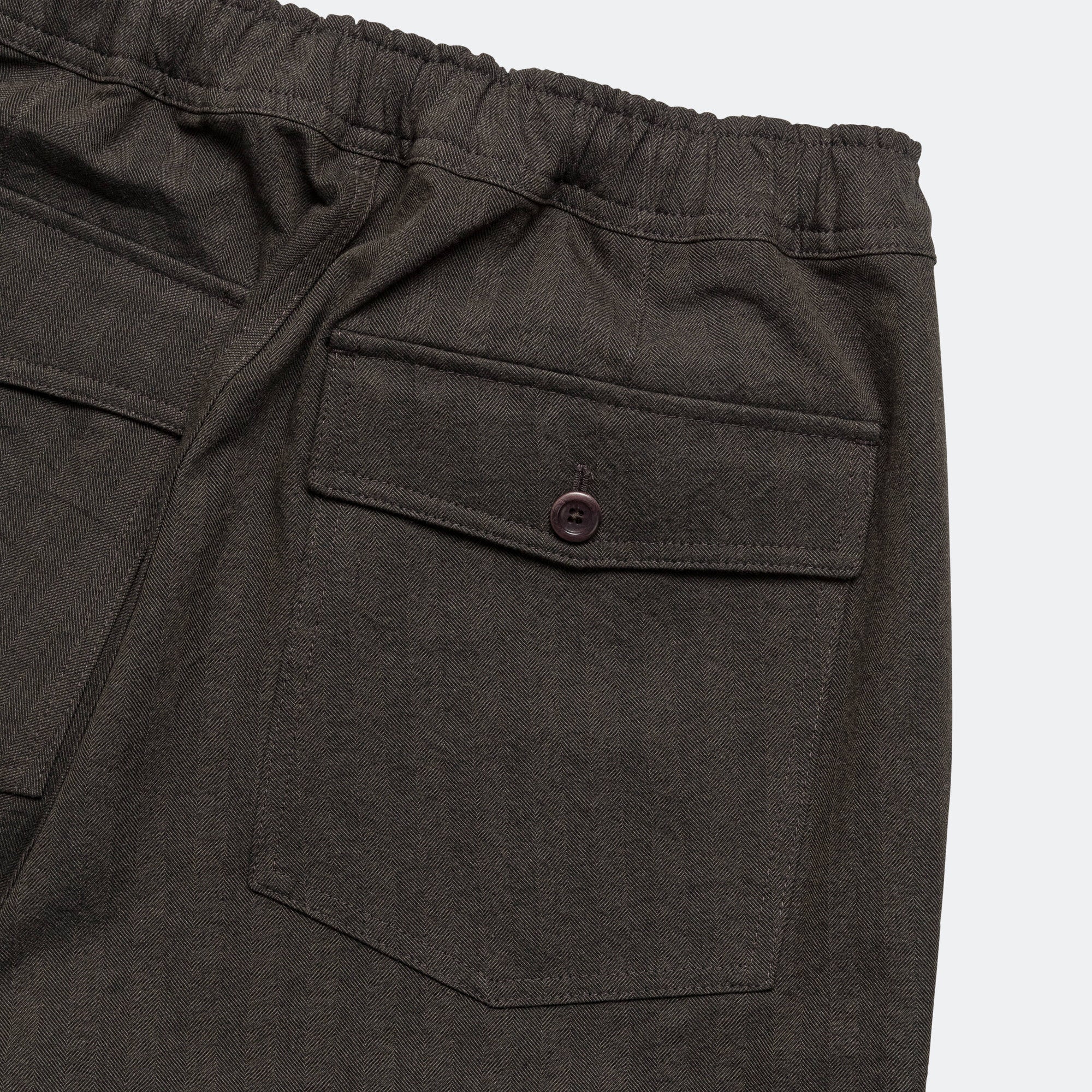 Ragnar Relaxed Herringbone Pant x UP THERE - Beech Green - Image 7