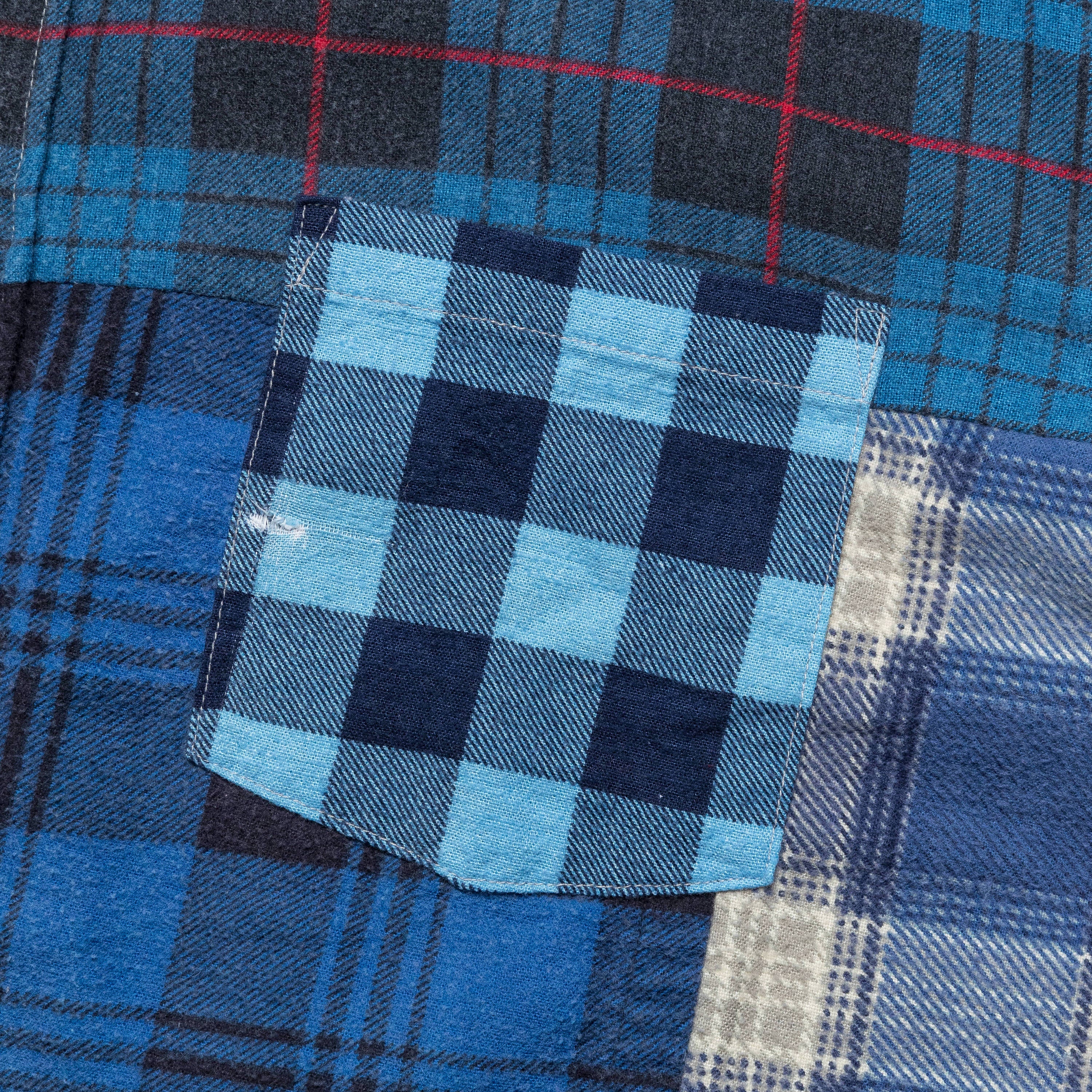 Rebuild Flannel Straight Hem Shirt SS25 - Large #4 - Image 5