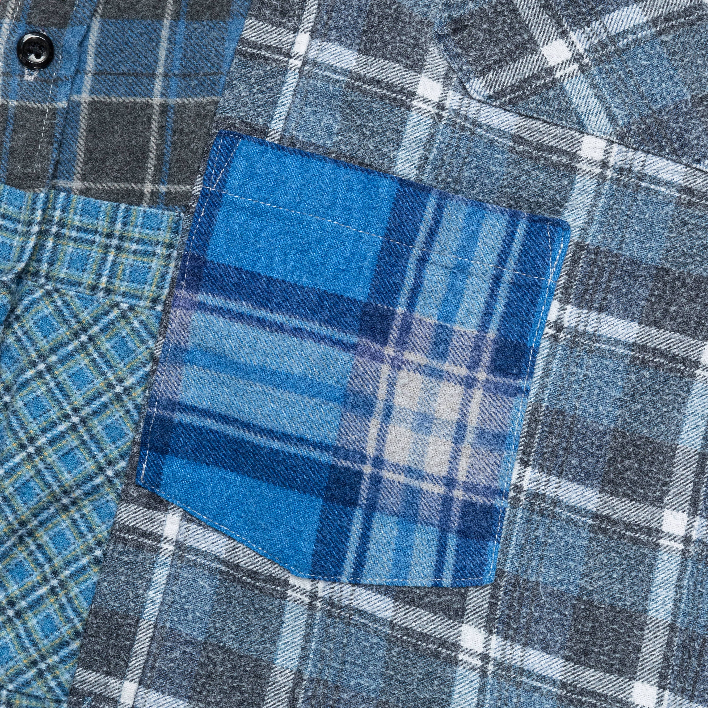 Rebuild Flannel Straight Hem Shirt SS25 - Medium #4 - Image 4