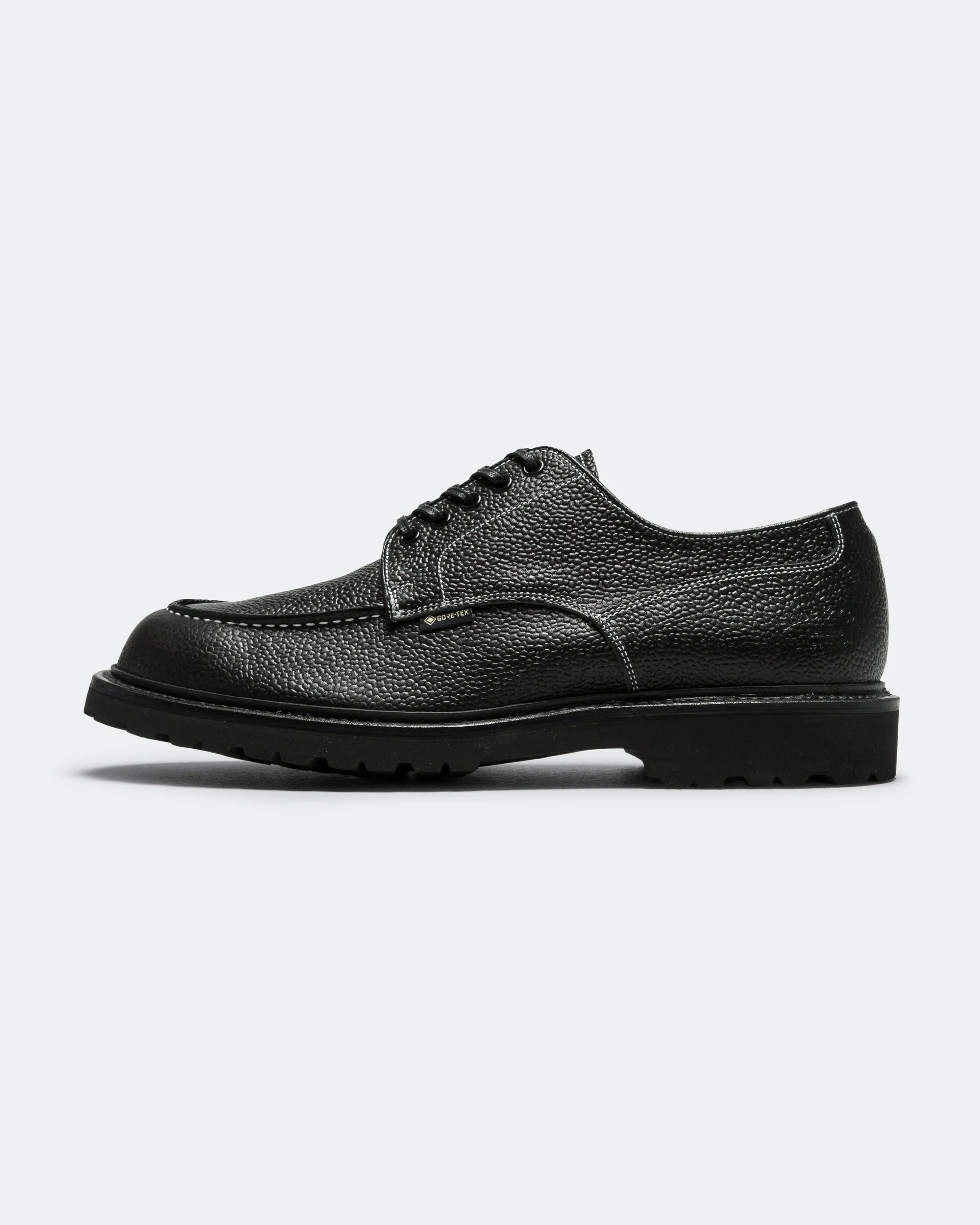 U-Tip Derby GORE-TEX - Pebbled Black Leather/Reflective Stitching