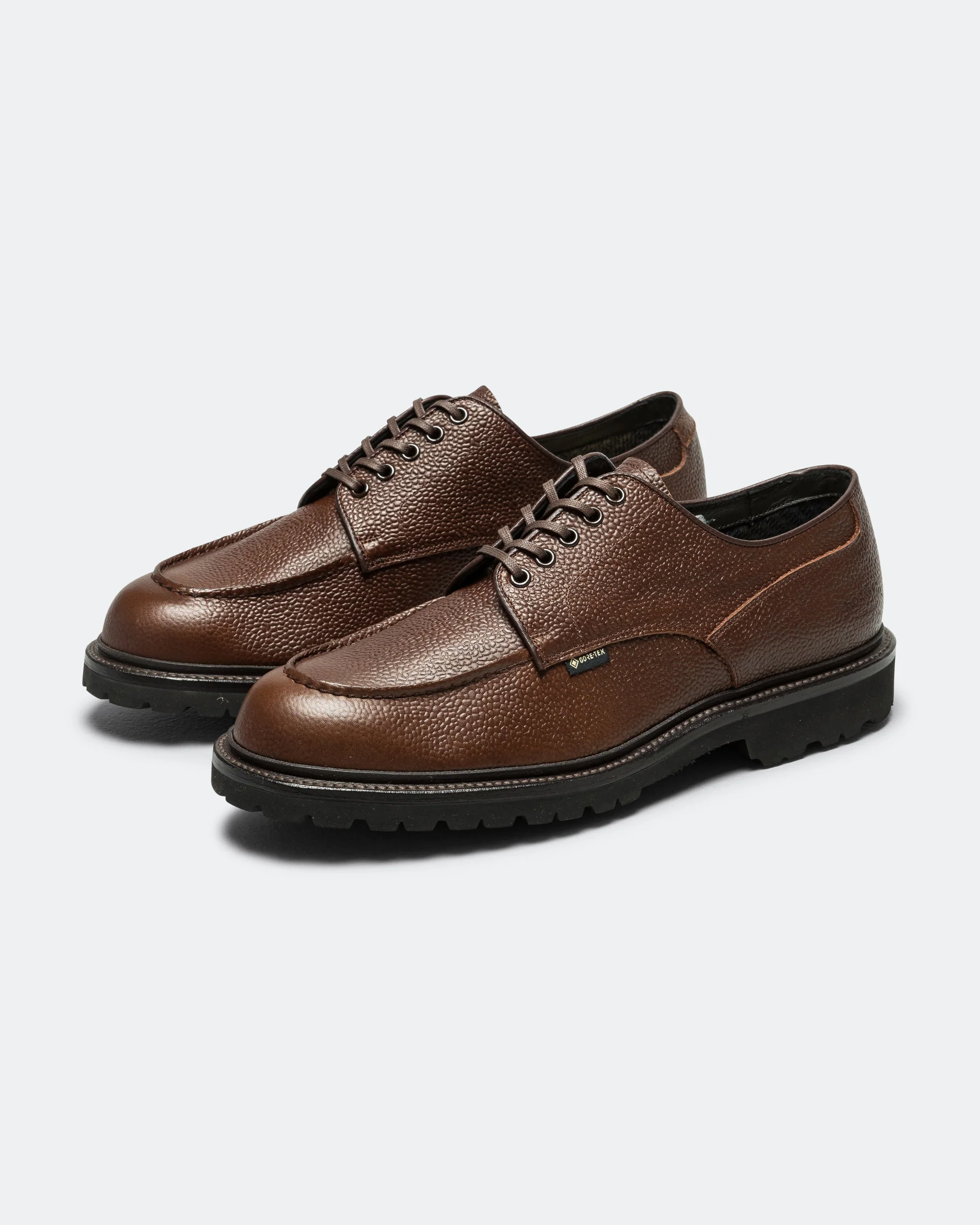 U-Tip Derby GORE-TEX - Pebbled Brown Leather - Image 2