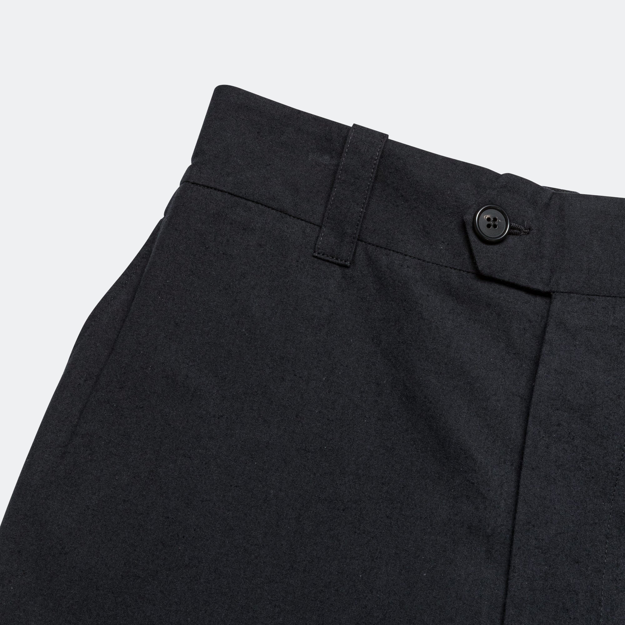 Relaxed Trouser - Cotton Wool Plainweave Black - Image 3