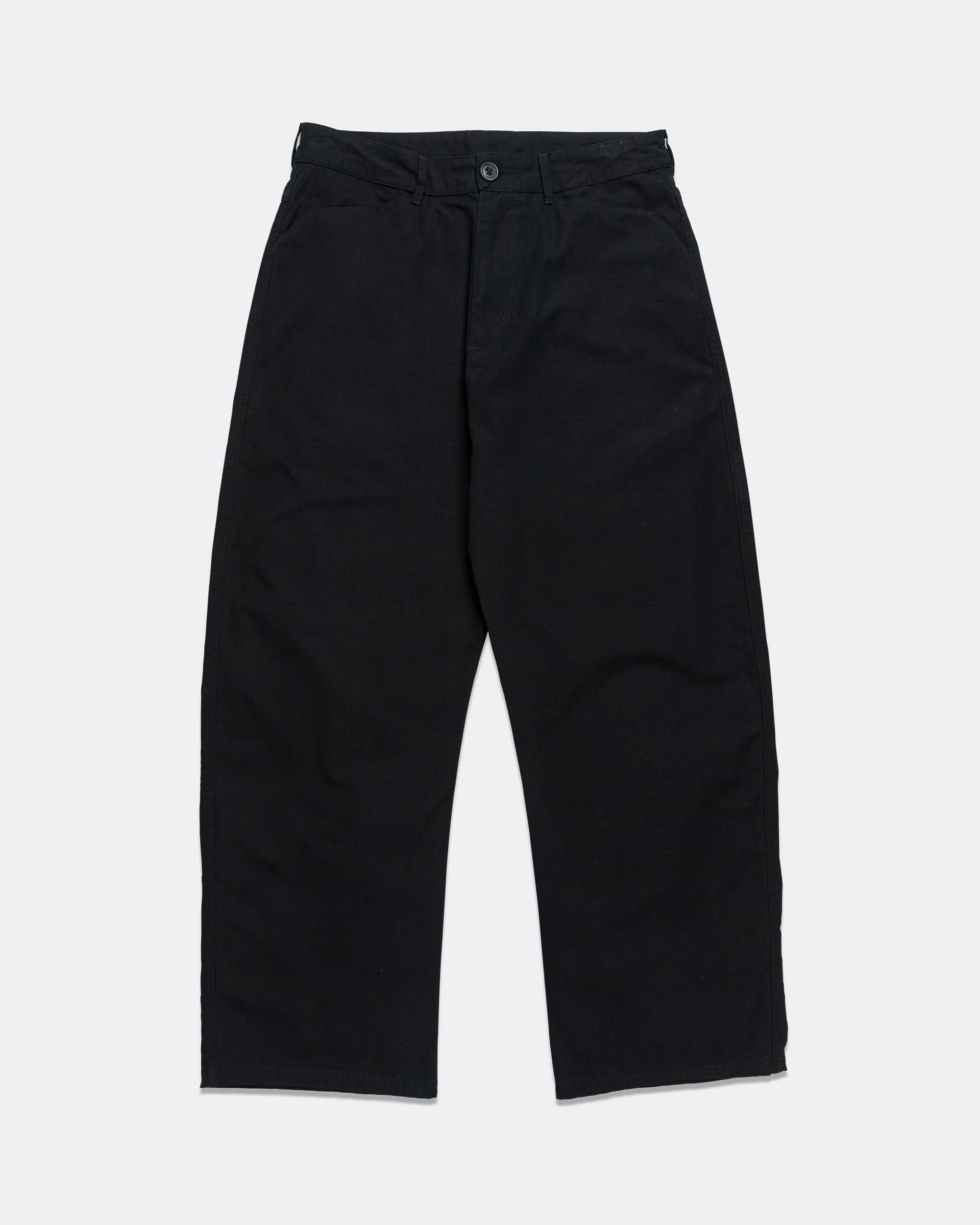 Reverse Twill Barrel Pant - Black