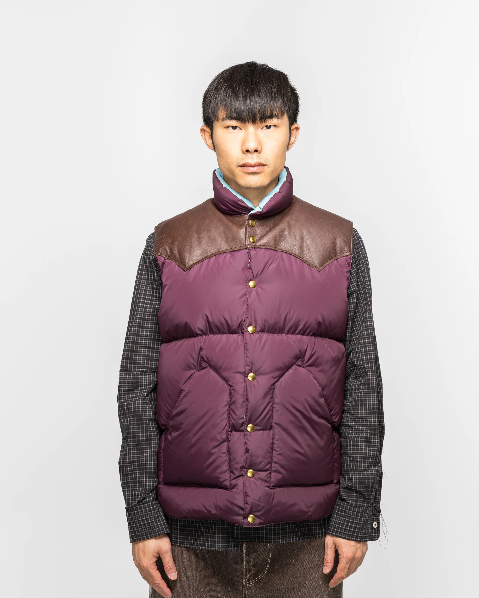 Down Vest - Plum - Image 2