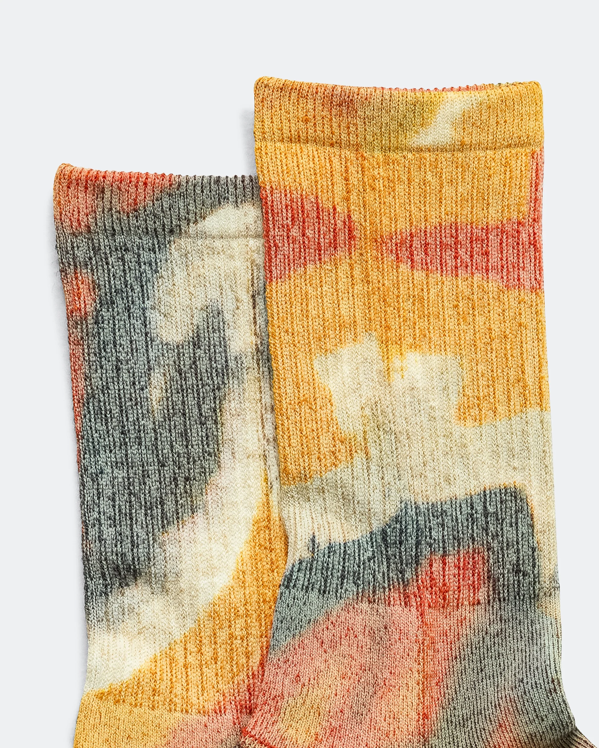 AllRounder Merino Crew Tie Dye - Yellow/Red - Image 3
