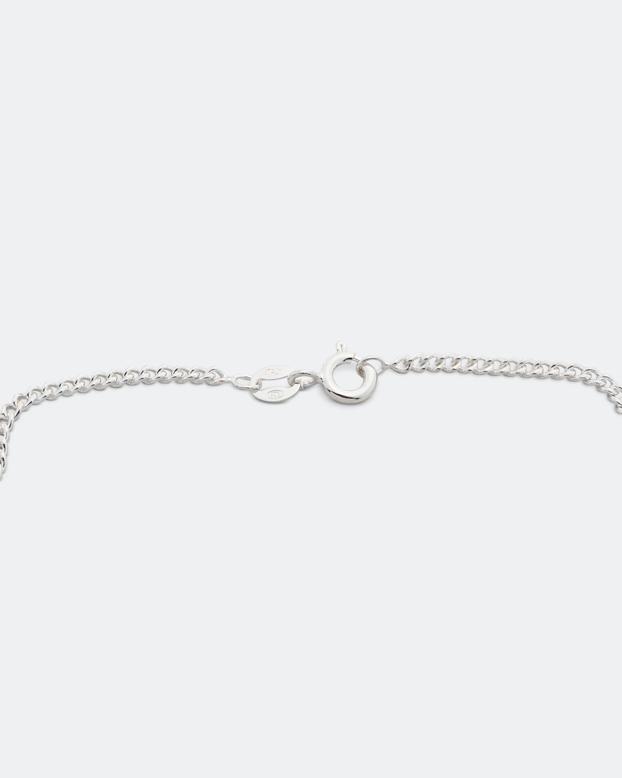 Round Pendant Necklace - 925 Silver/Emerald - Image 4
