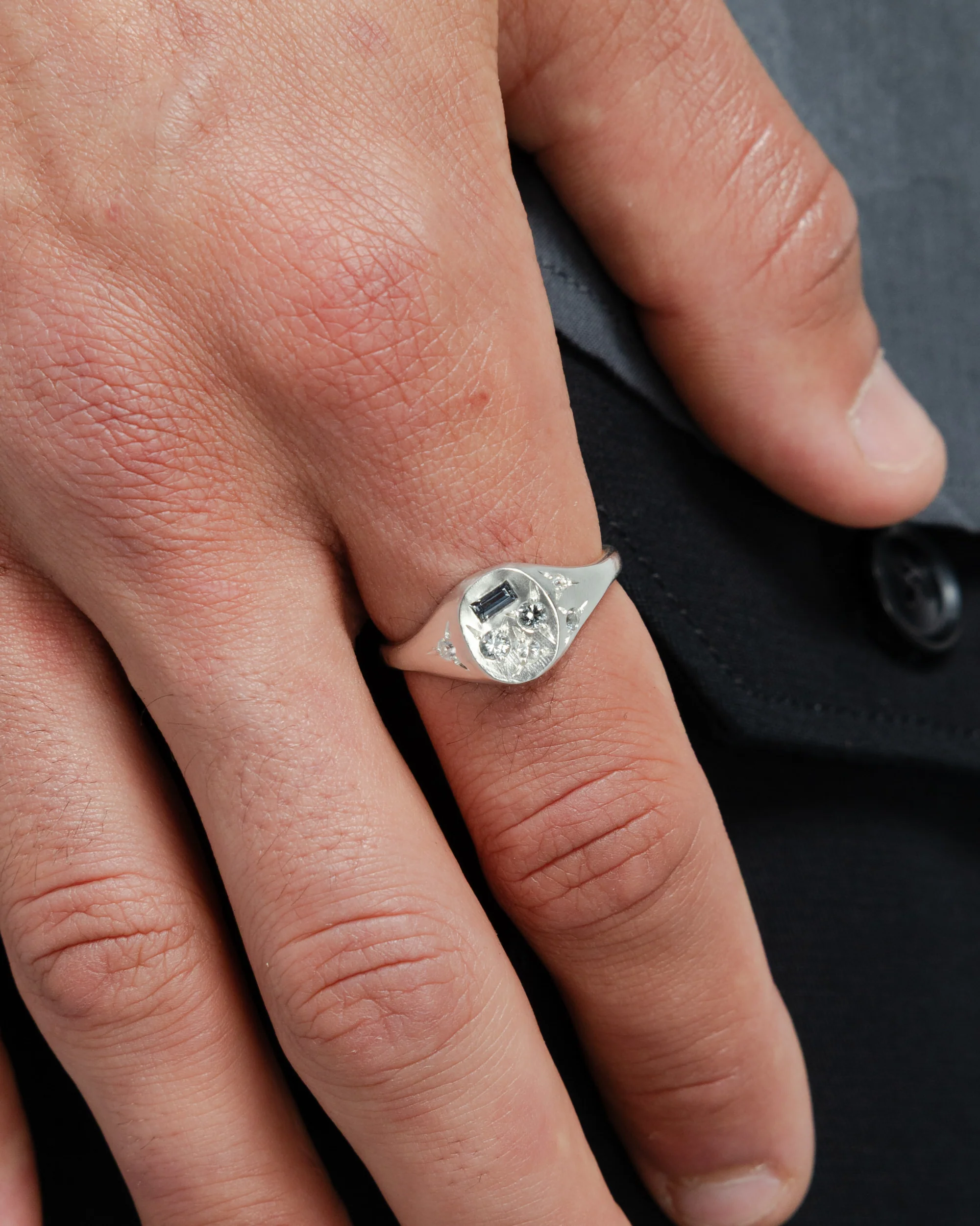Treasure Ring - 925 Silver/Grey - Image 2