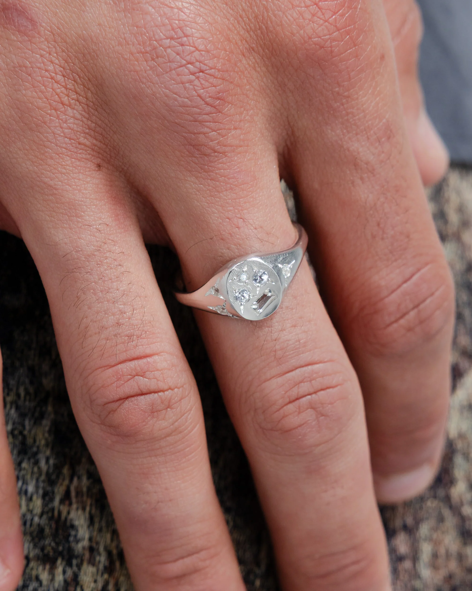 Treasure Ring - 925 Silver/White - Image 2