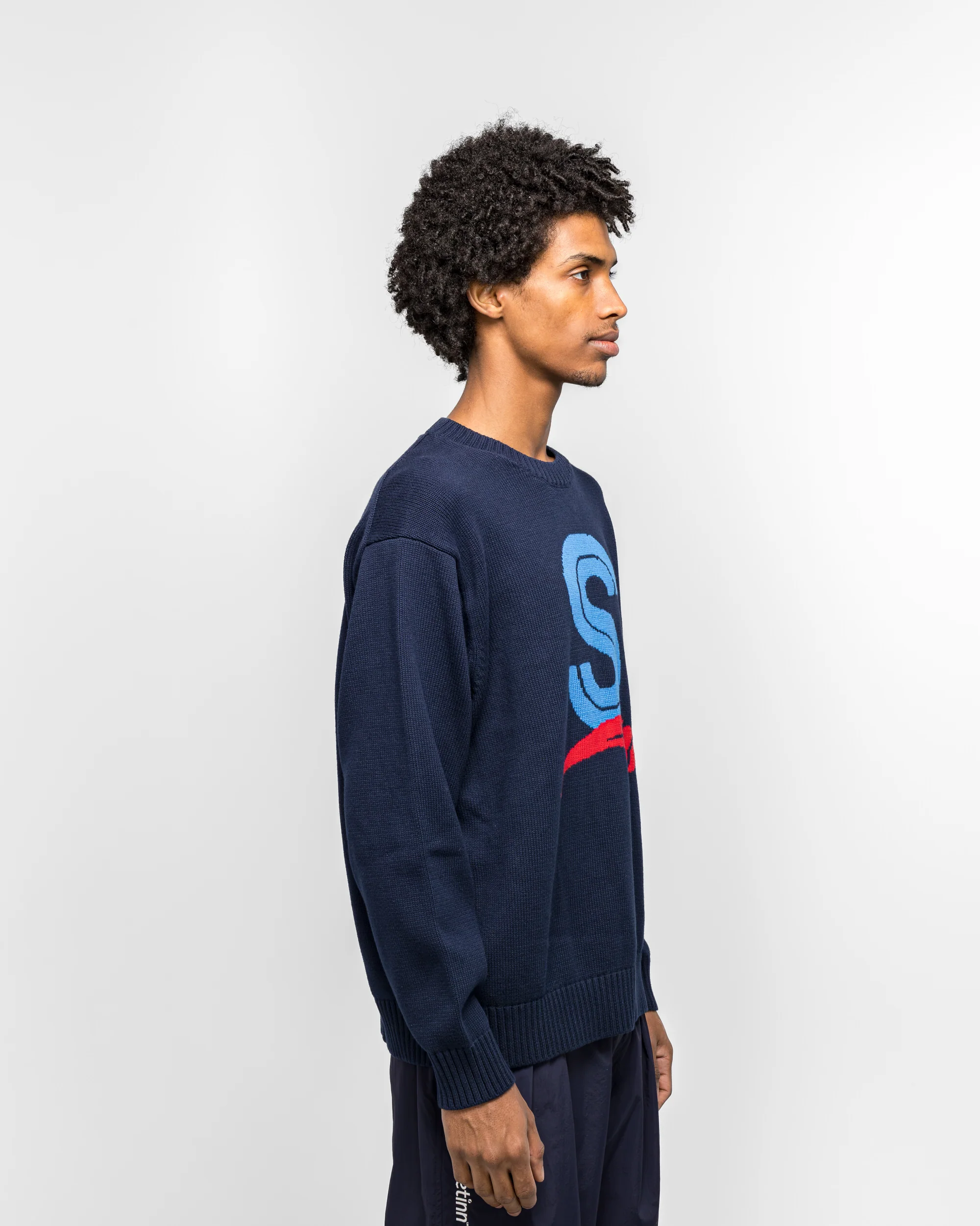 Capital Crew Knit - Navy - Image 3