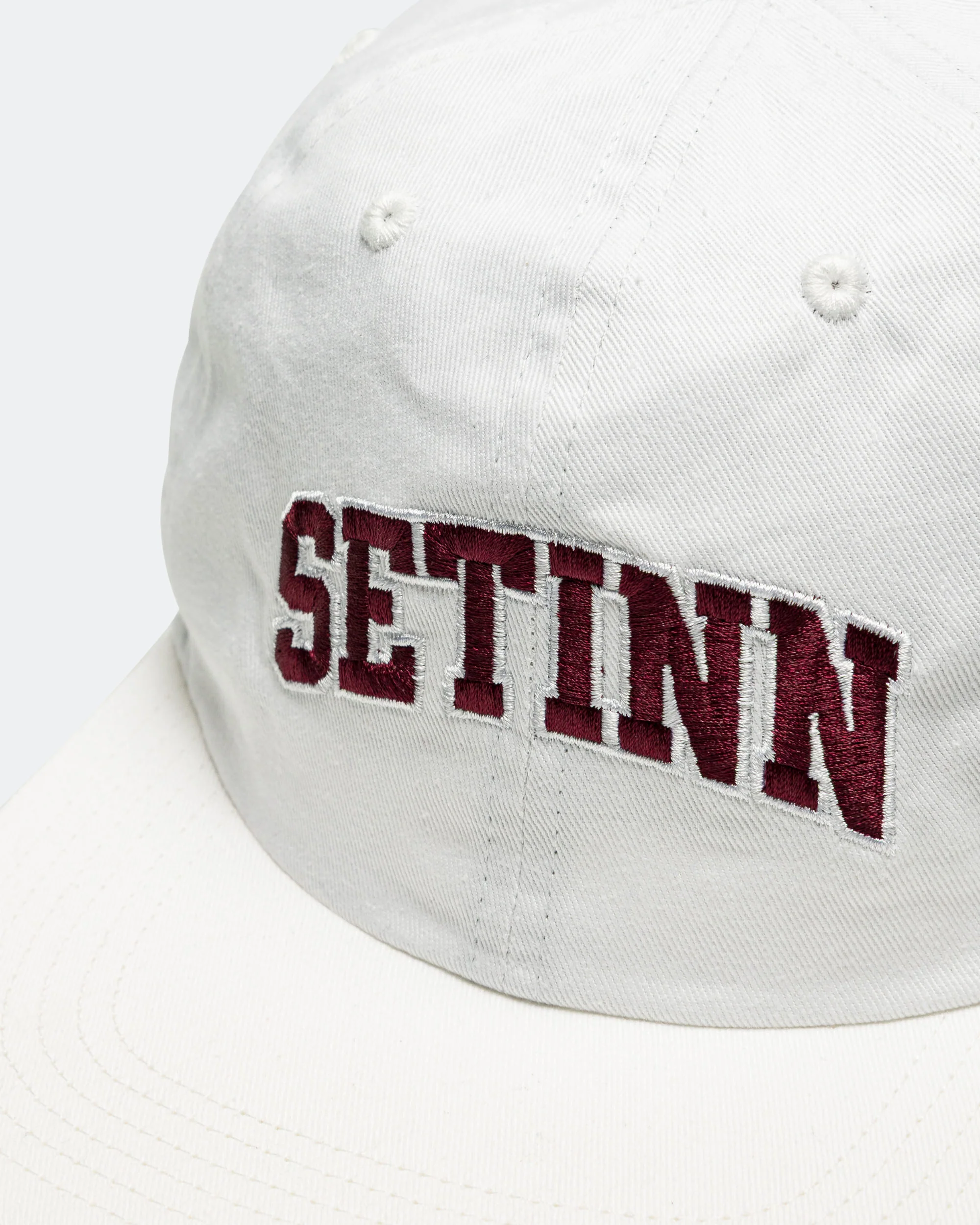 College Logo Cap - White - Image 2