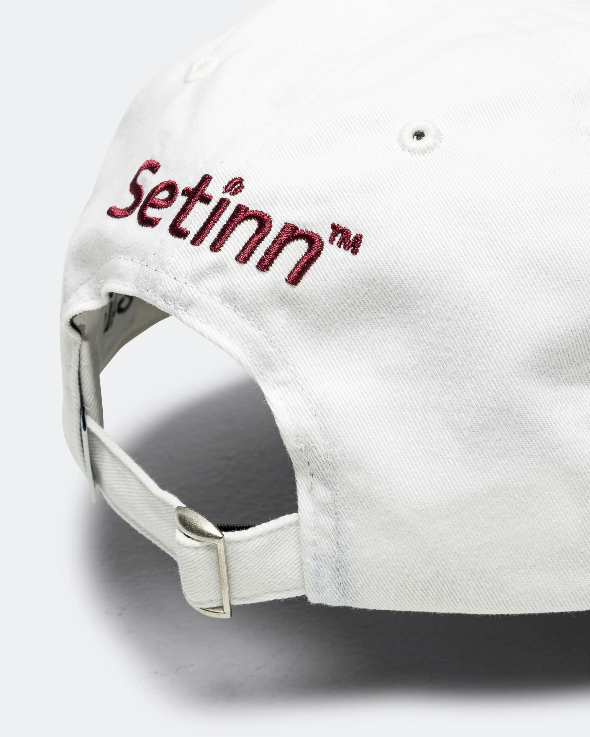 College Logo Cap - White - Image 4