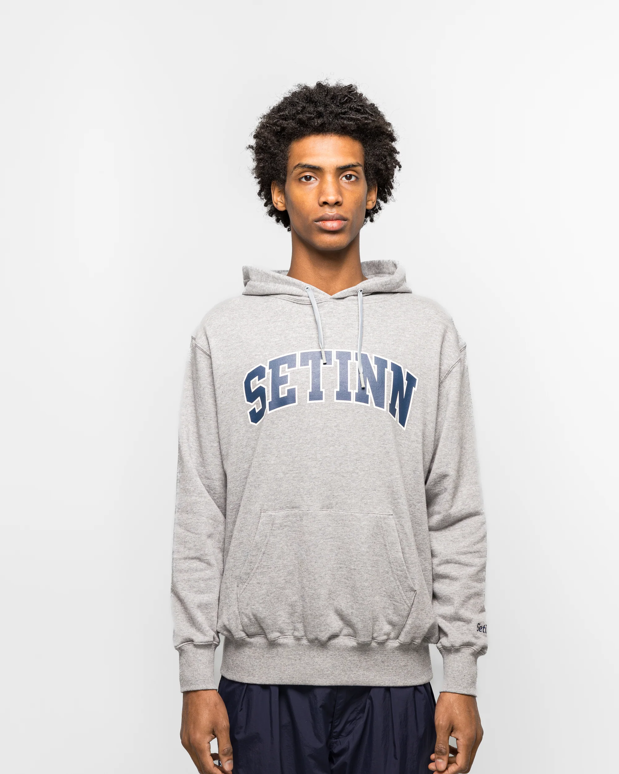 College Logo Hoodie - Grey - Image 2