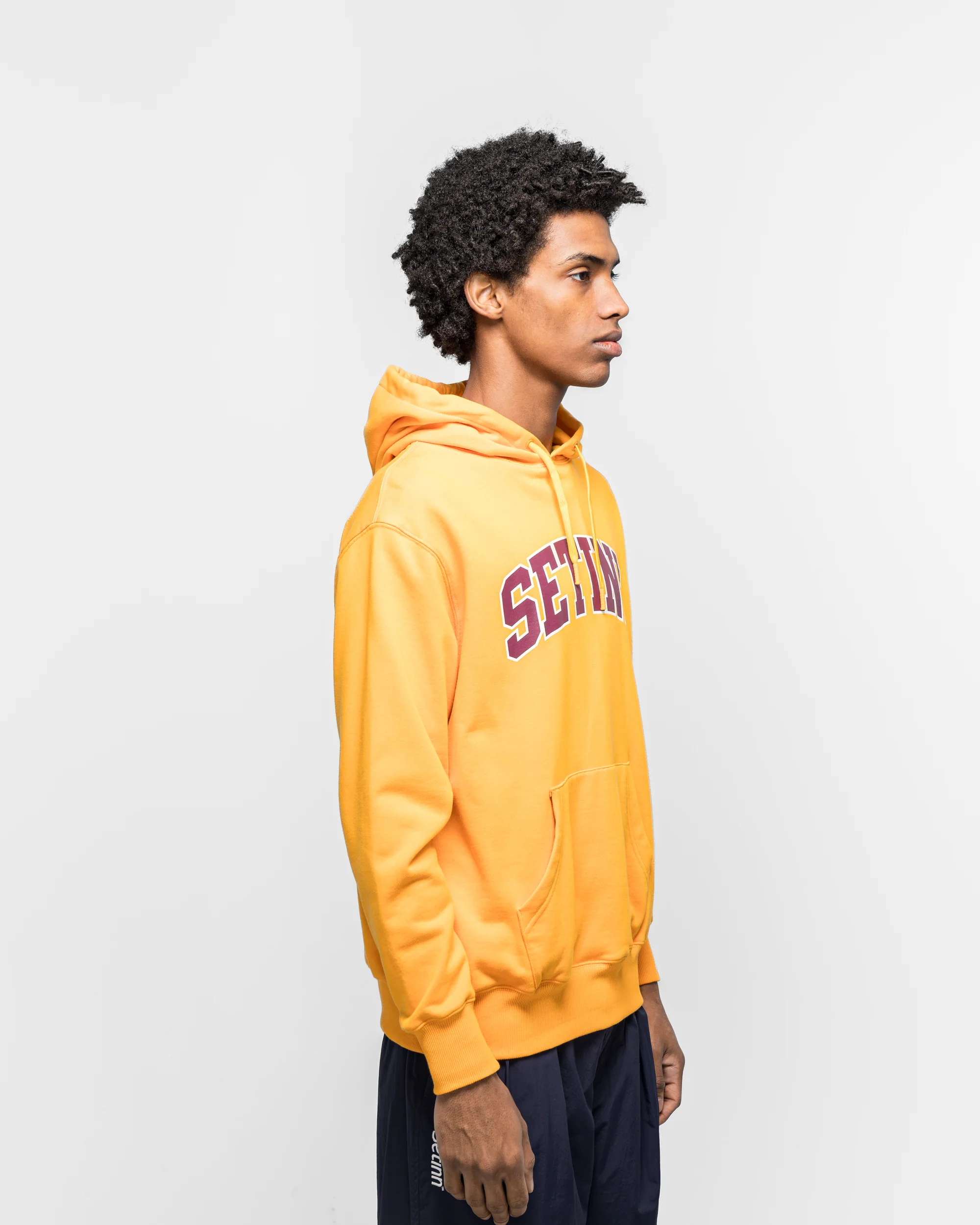 College Logo Hoodie - Mango - Image 3