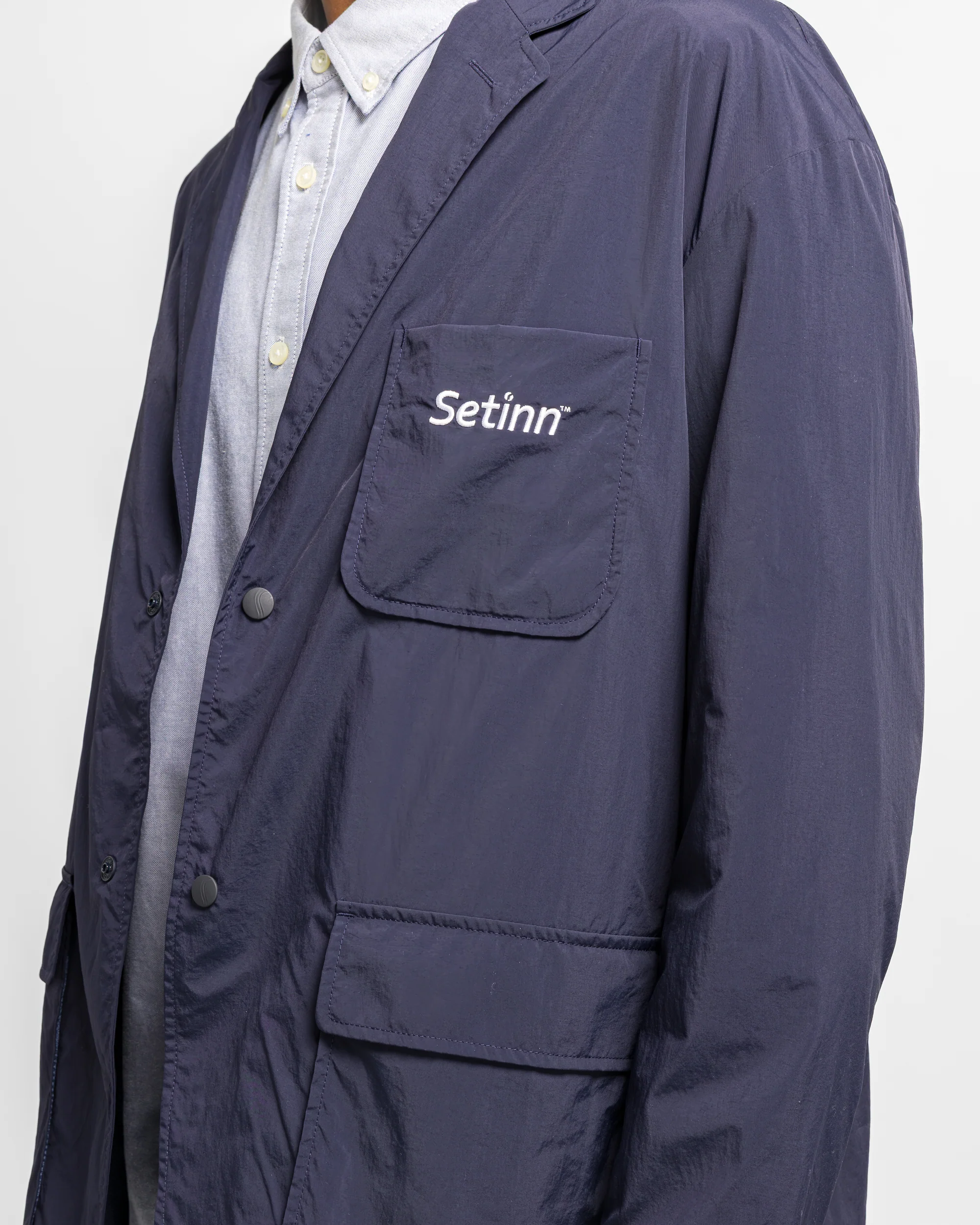 Tech Sports Jacket - Navy - Image 5