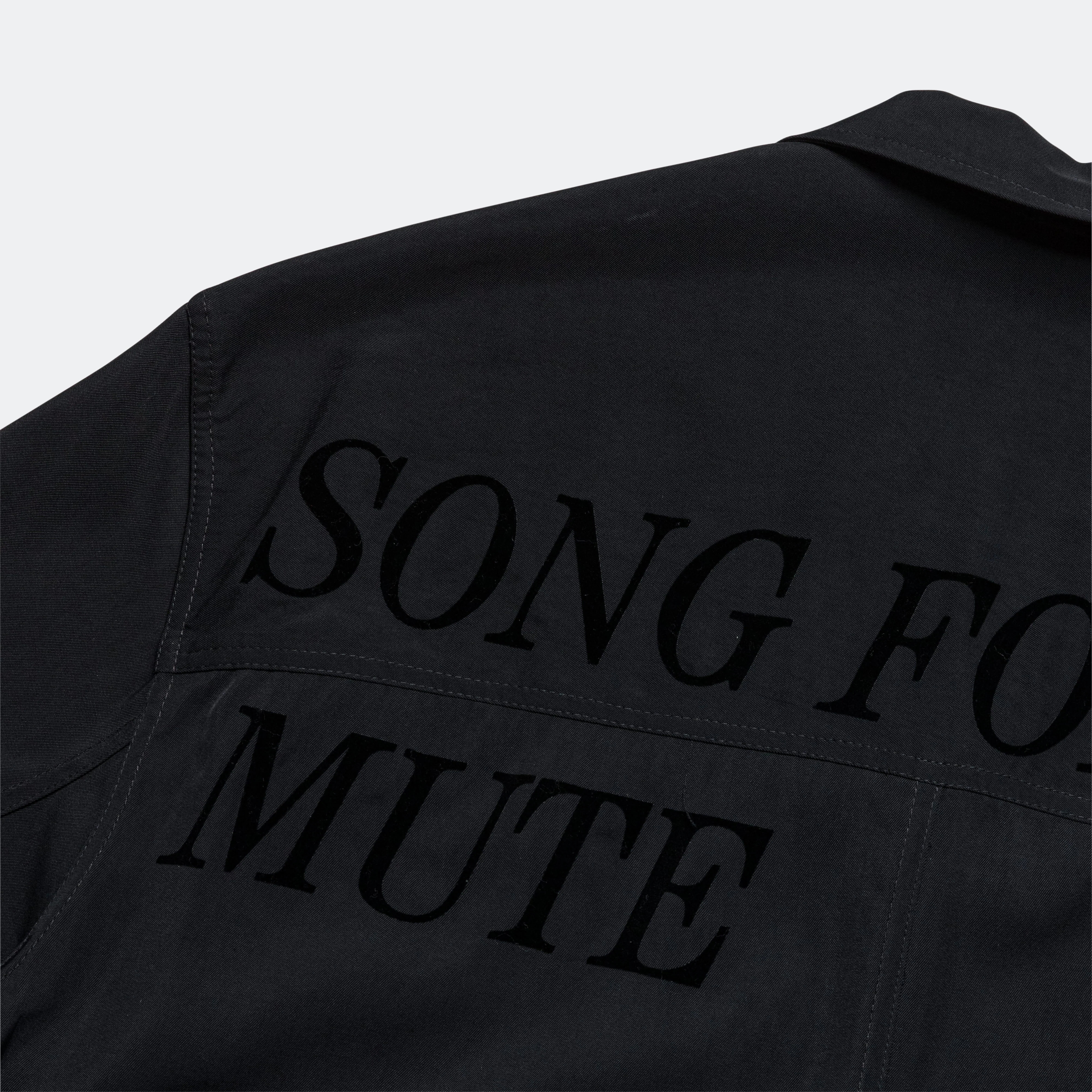 SFTM SS Box Shirt - Black Viscose - Image 7