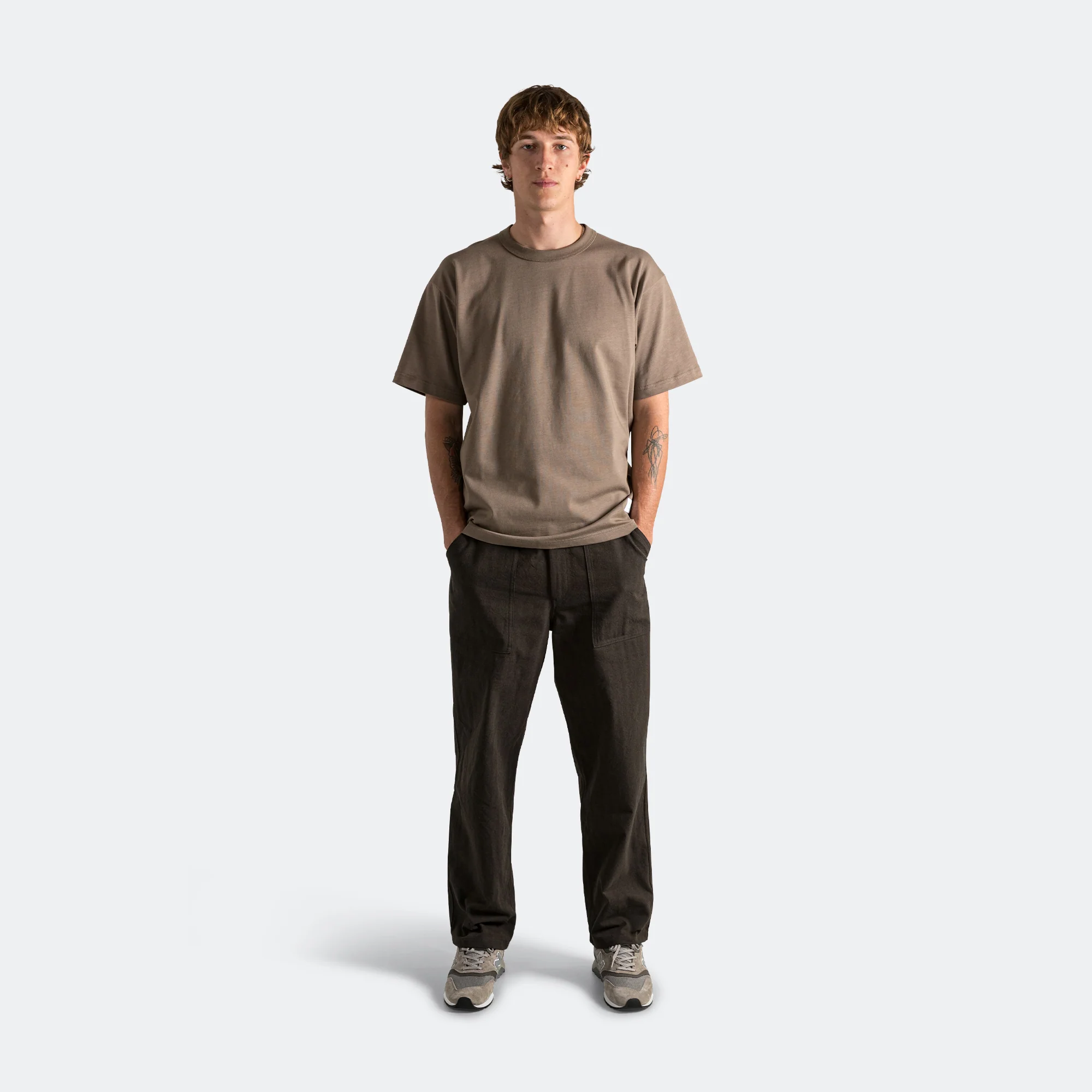 Simon Heavy T-Shirt x UP THERE - Walnut - Image 2