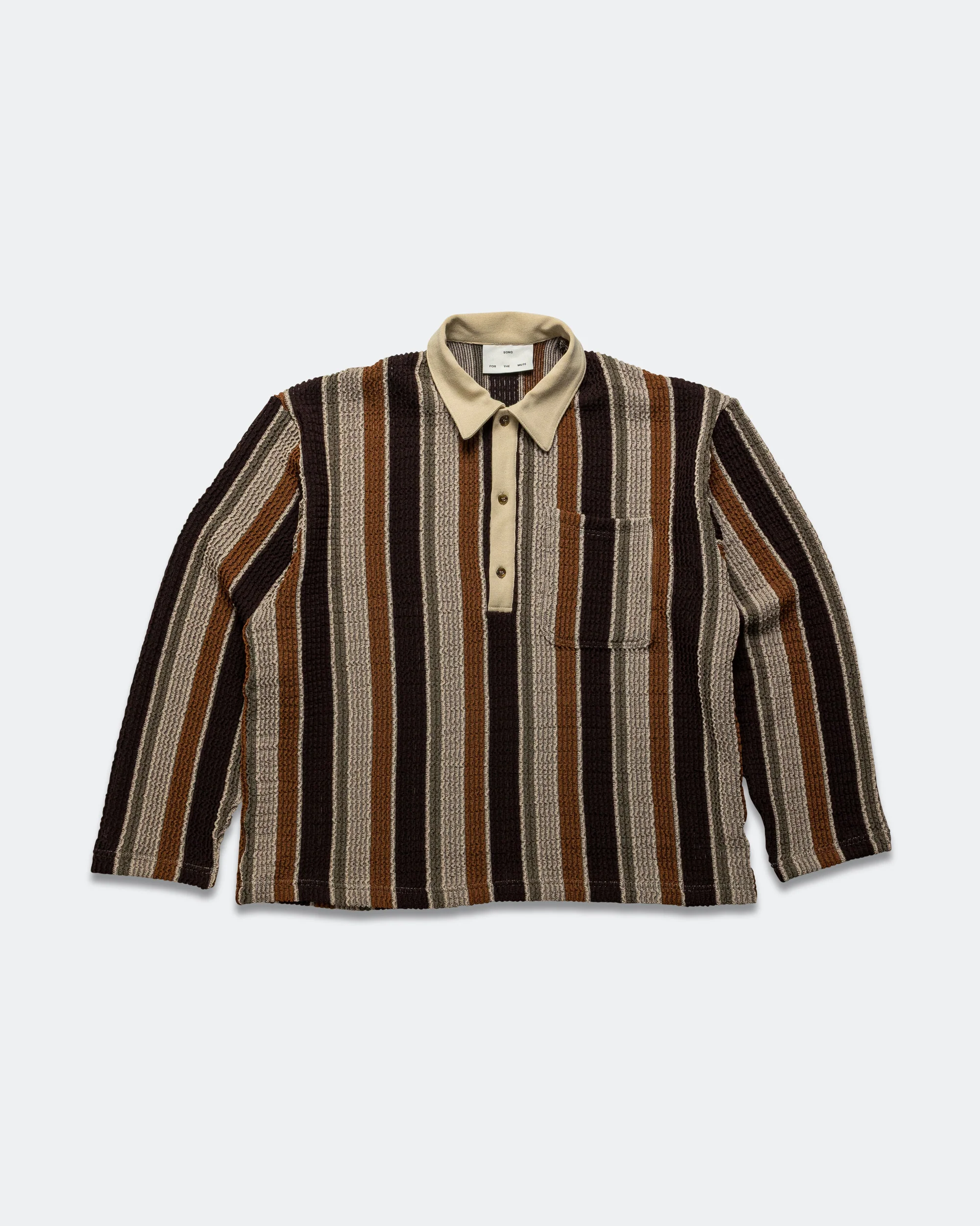 LS Polo - Beige/Brown Wide Nomad Crochet
