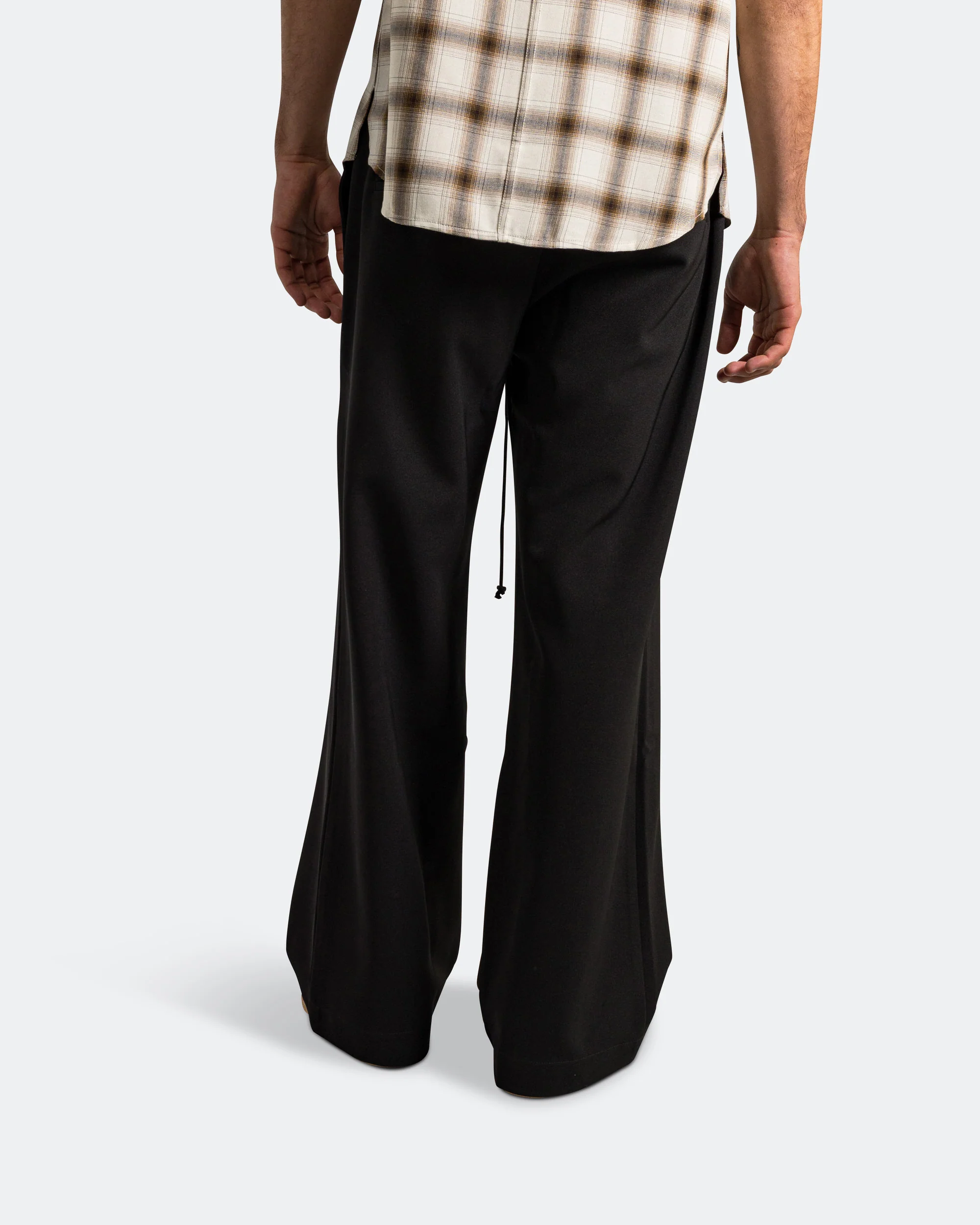 Relaxed Lounge Pant - Black Poly Gab - Image 4