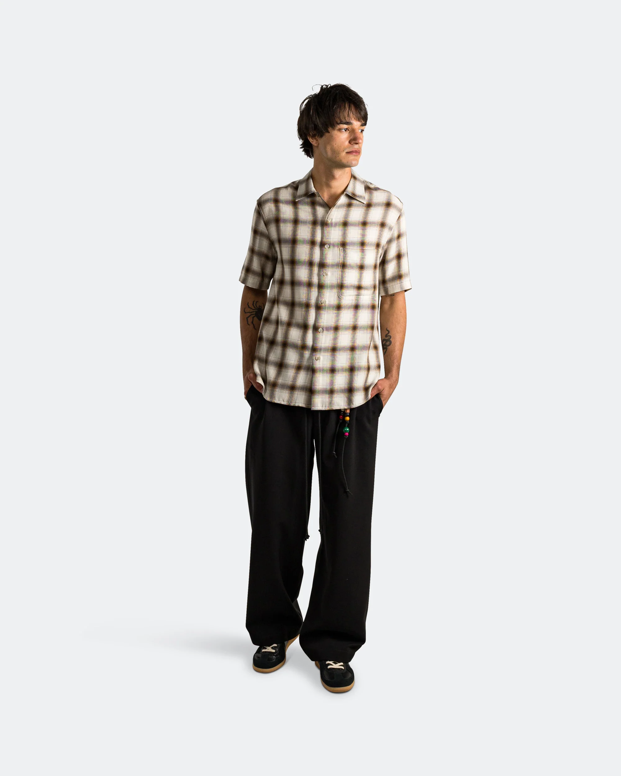 Relaxed Lounge Pant - Black Poly Gab - Image 6