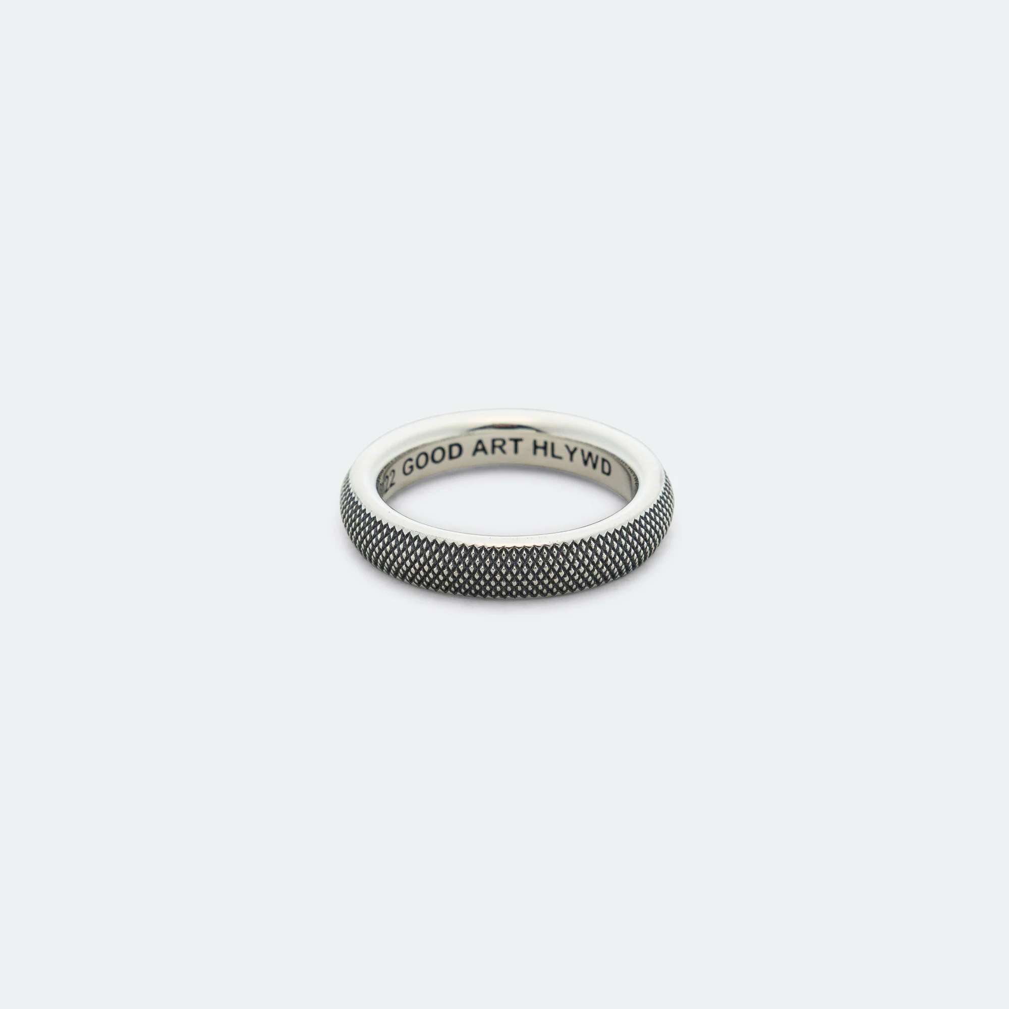 Spacer Ring Goosebumps - 925 Silver