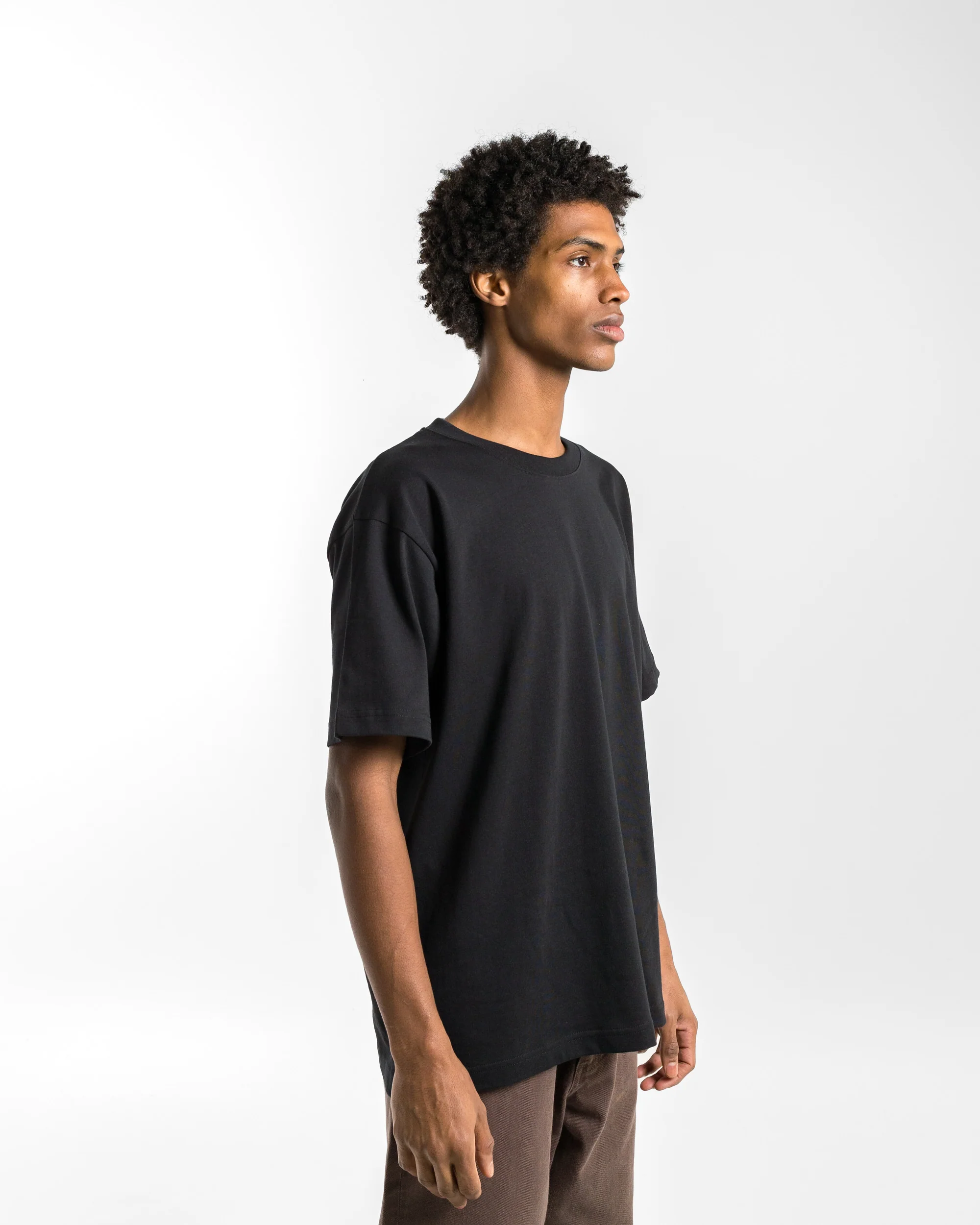 Standard Heavy Loose T-Shirt - Black - Image 3