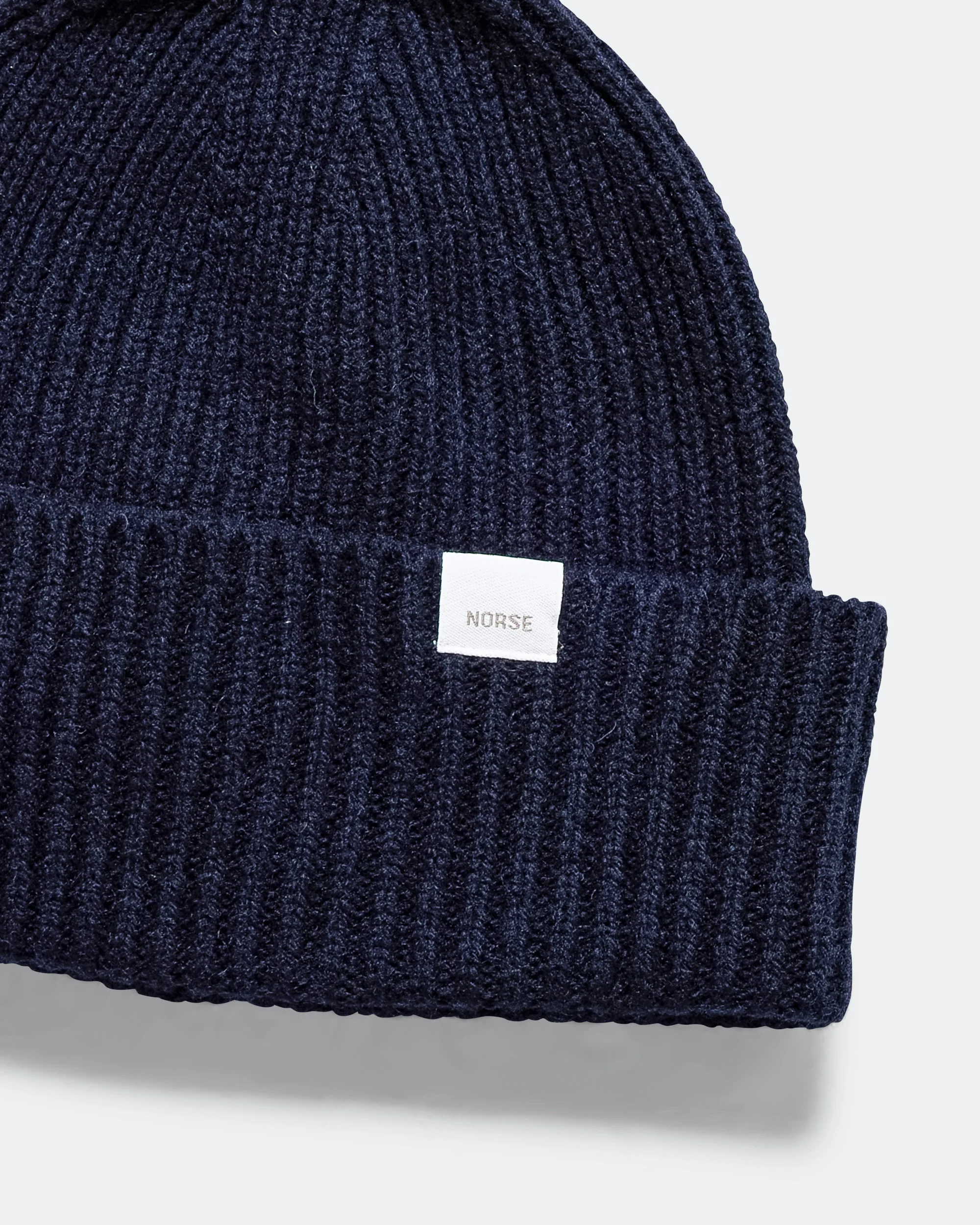 Standard Merino Lambswool Beanie - Dark Navy - Image 2