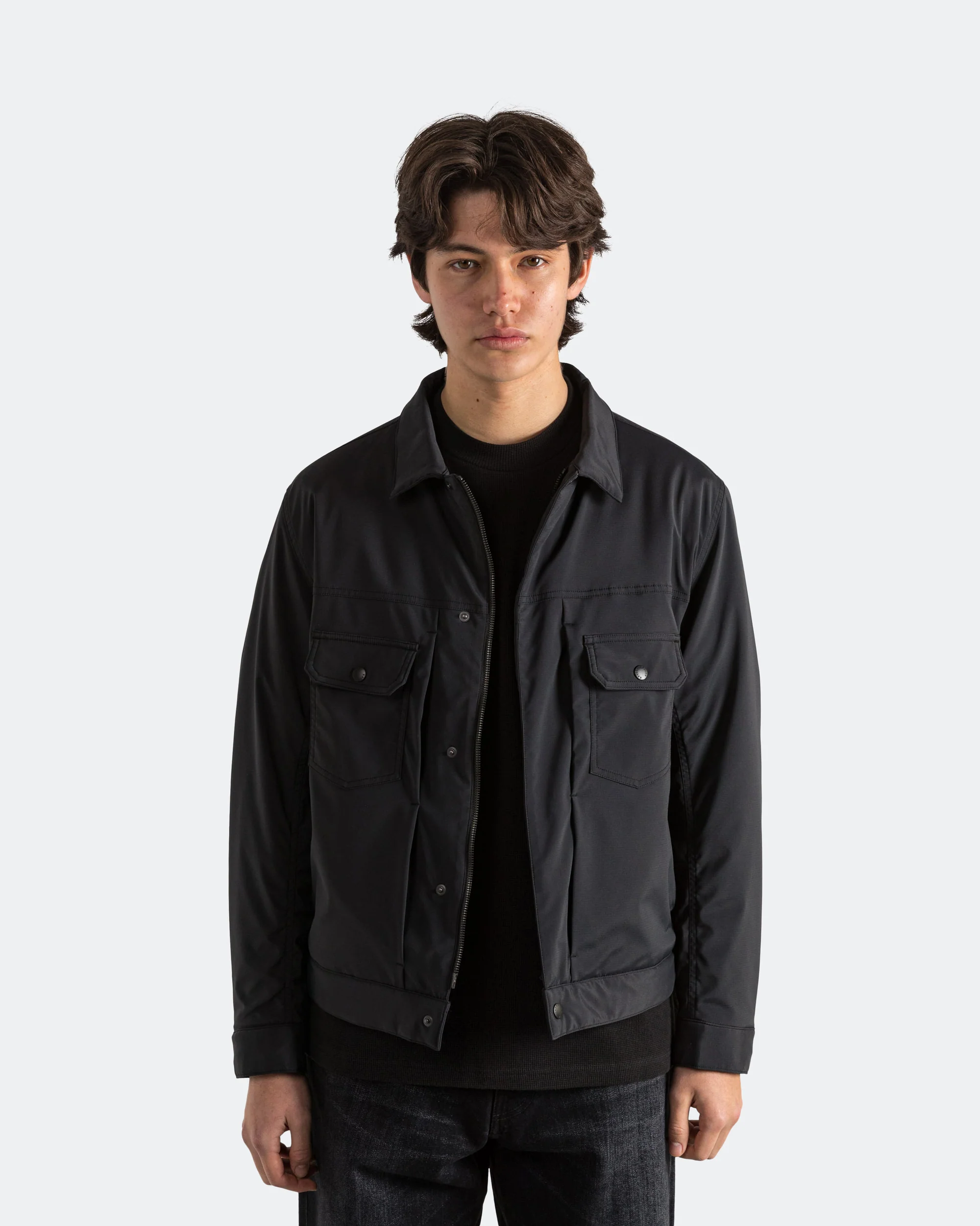 Station Insulated Jacket - GORE-TEX Windstopper 3L Nylon Ripstop Black - Image 2