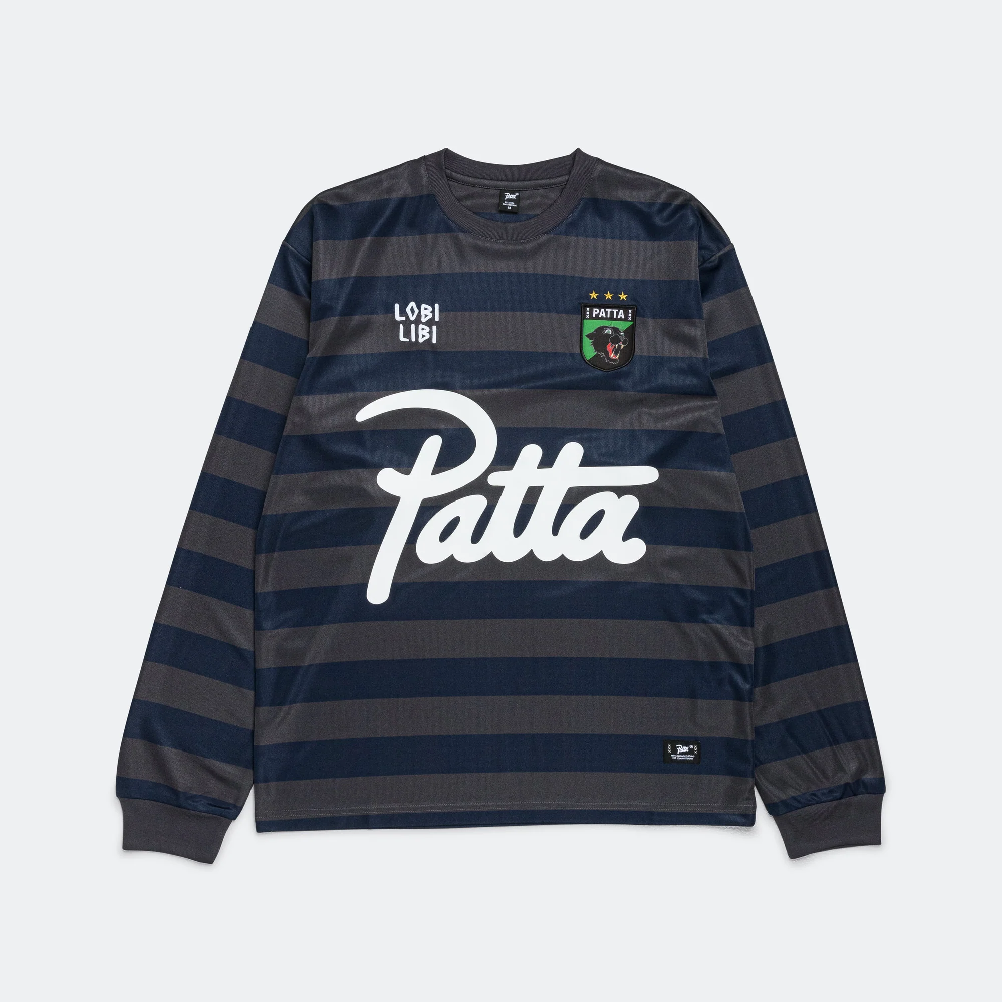 Striped LS Football Jersey - Forged Iron