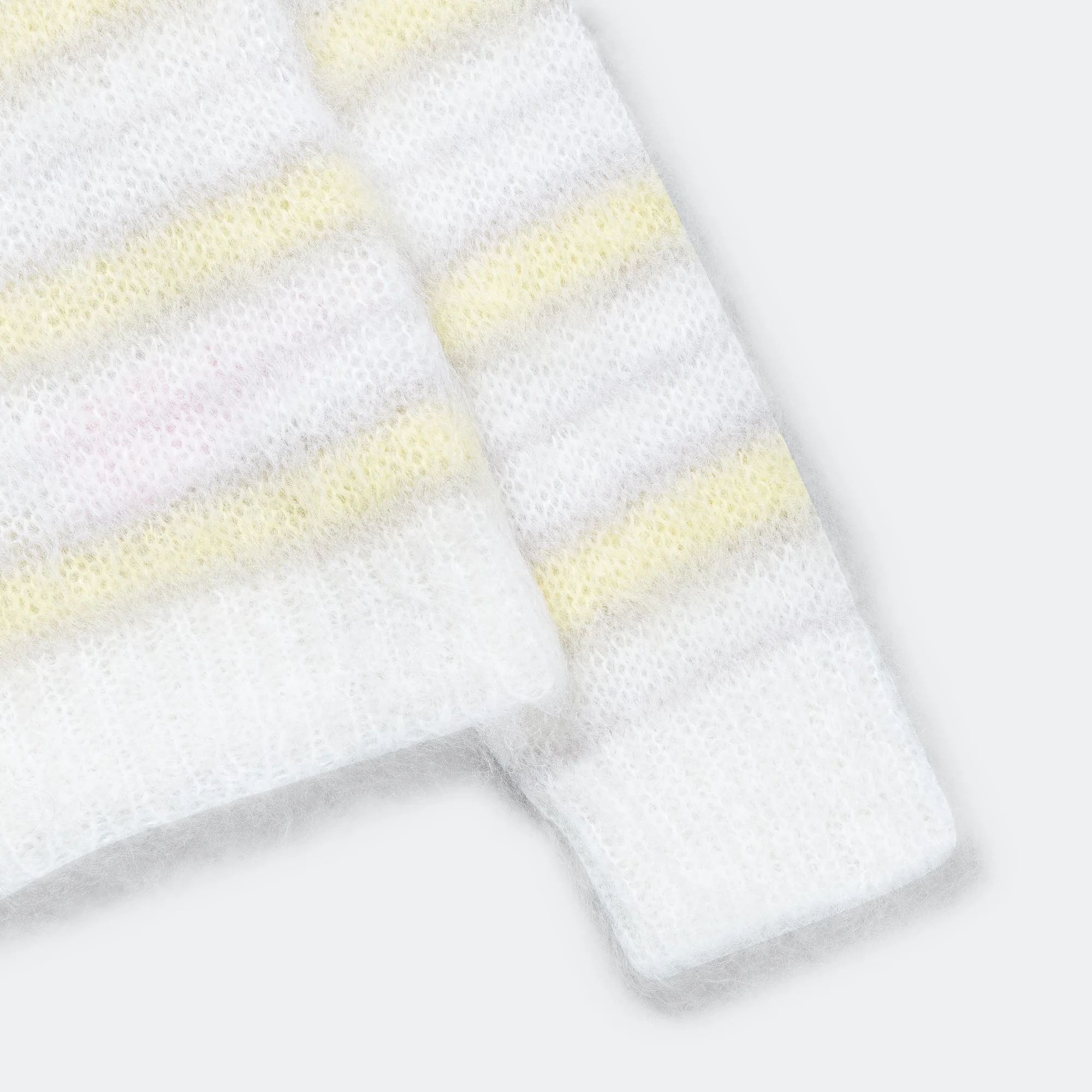 Striped Mohair Sweater - Lily White - Image 6