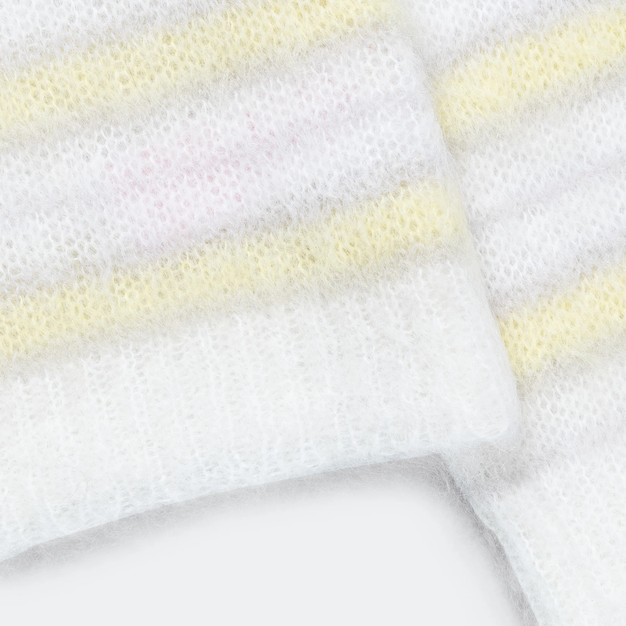 Striped Mohair Sweater - Lily White - Image 7