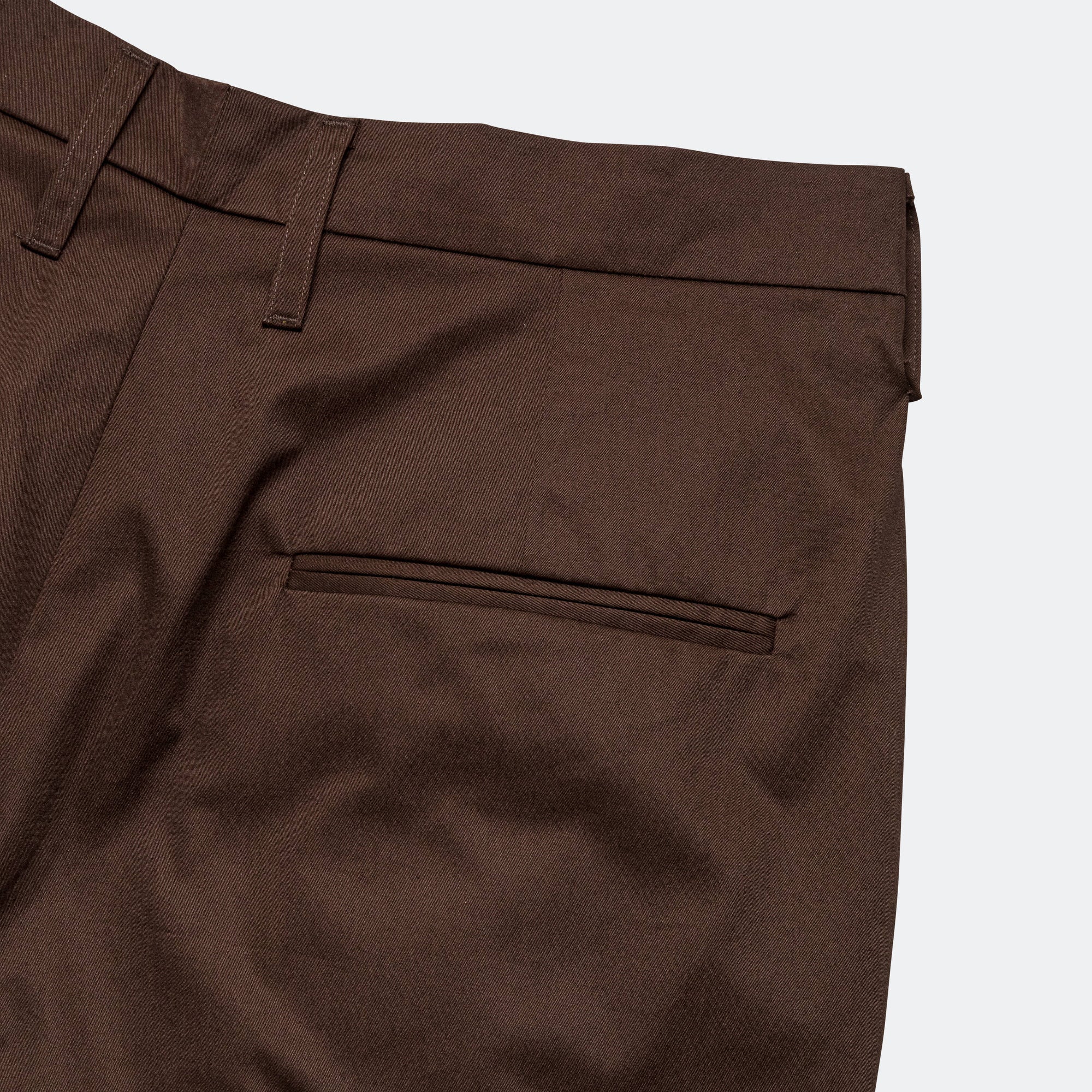 Suit Pants - Cotton Twill Suiting Brown - Image 6