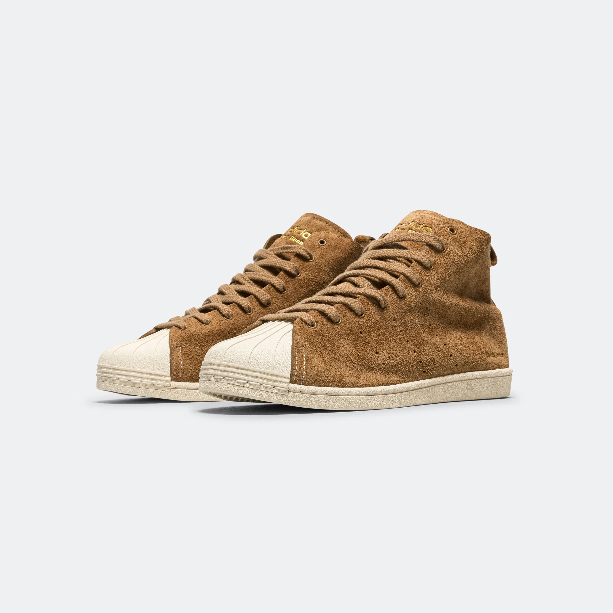 Superstar Hi x Wales Bonner - Bronze Brown/Wonder White-Night Brown - Image 2