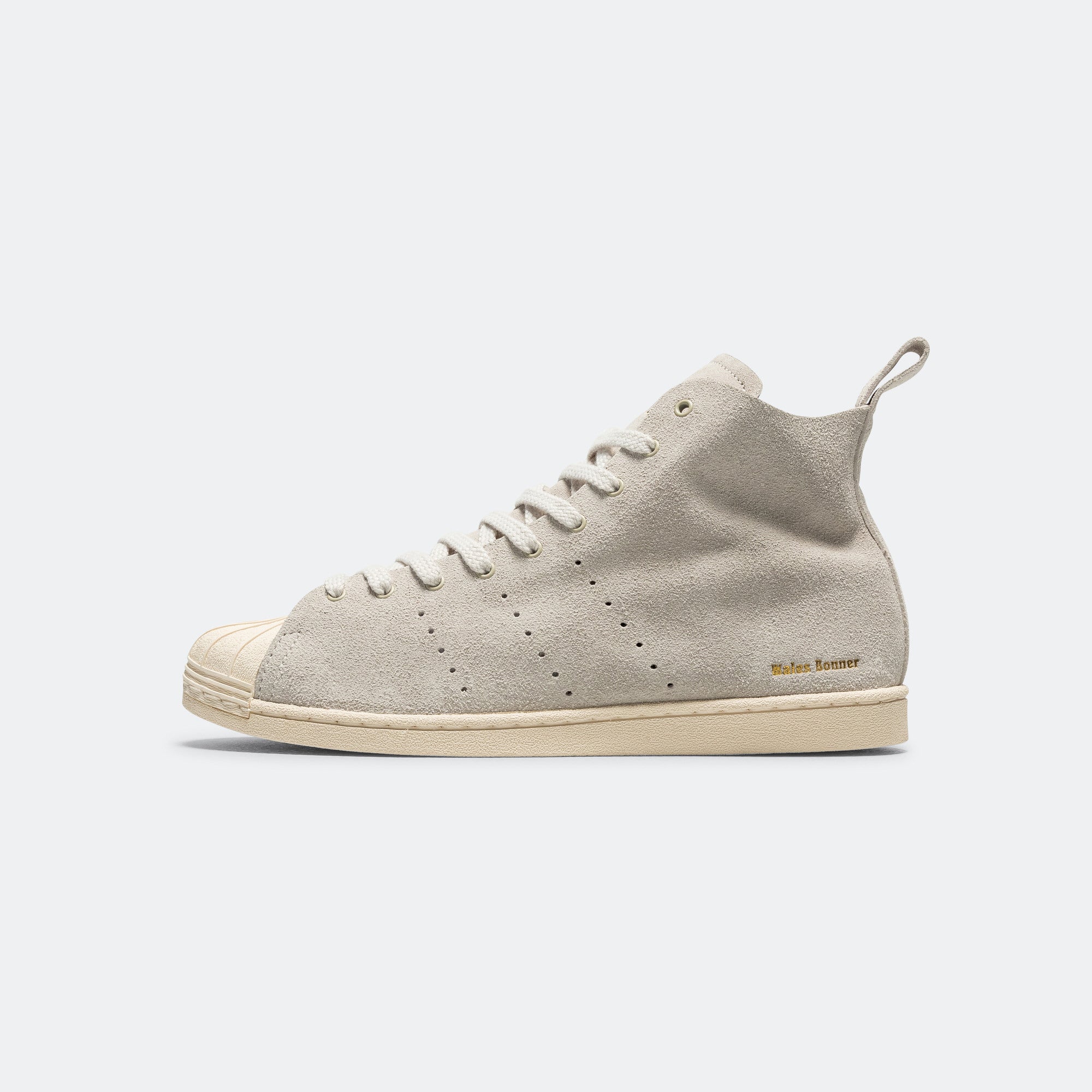 Superstar Hi x Wales Bonner - Mist Stone/Wonder White-Gold Metallic