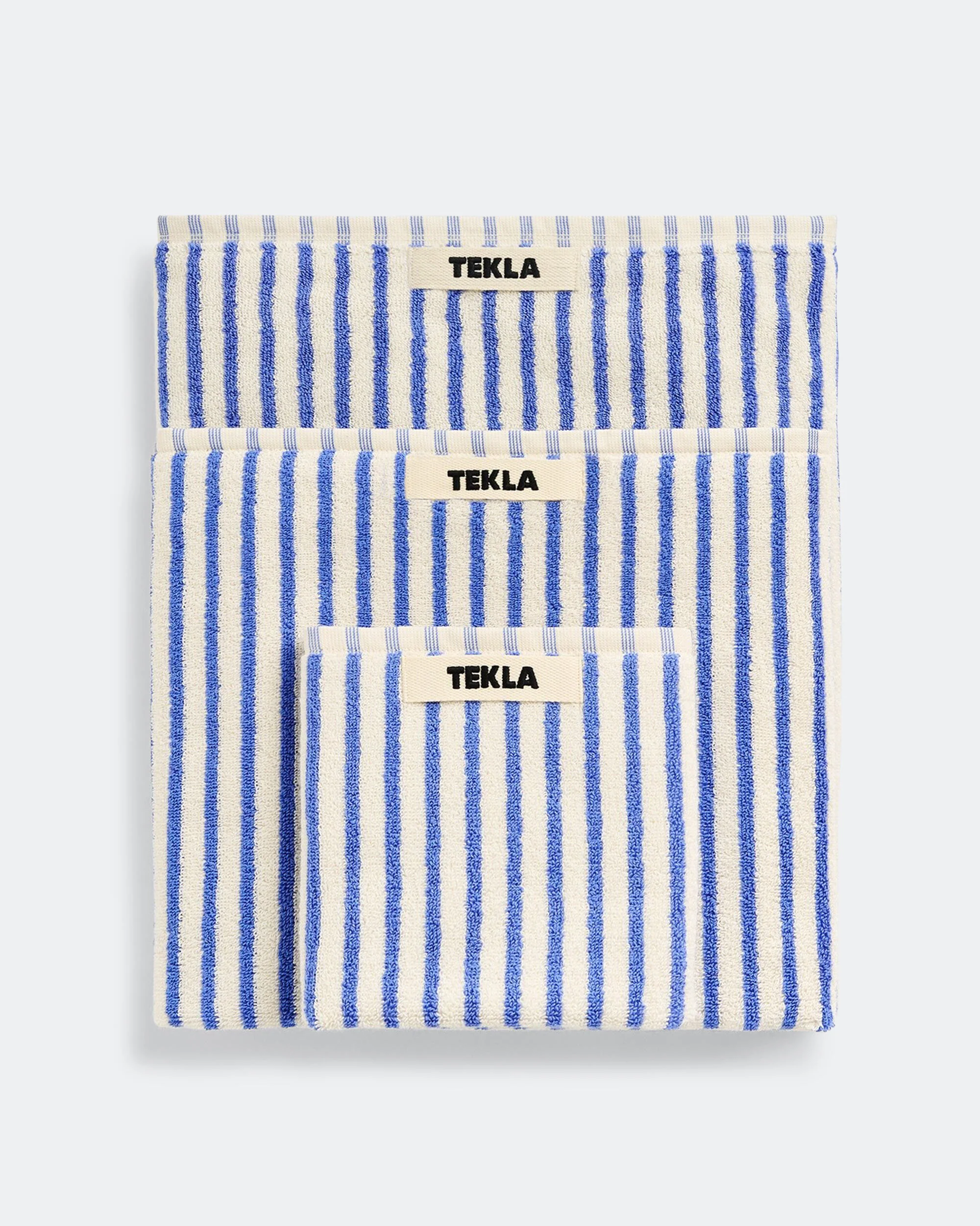 Terry Towel - Coastal Blue Stripe