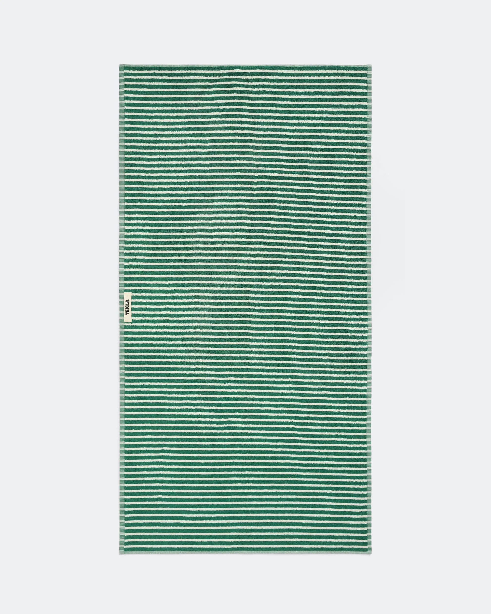 Terry Towel - Teal Green Stripes - Image 2