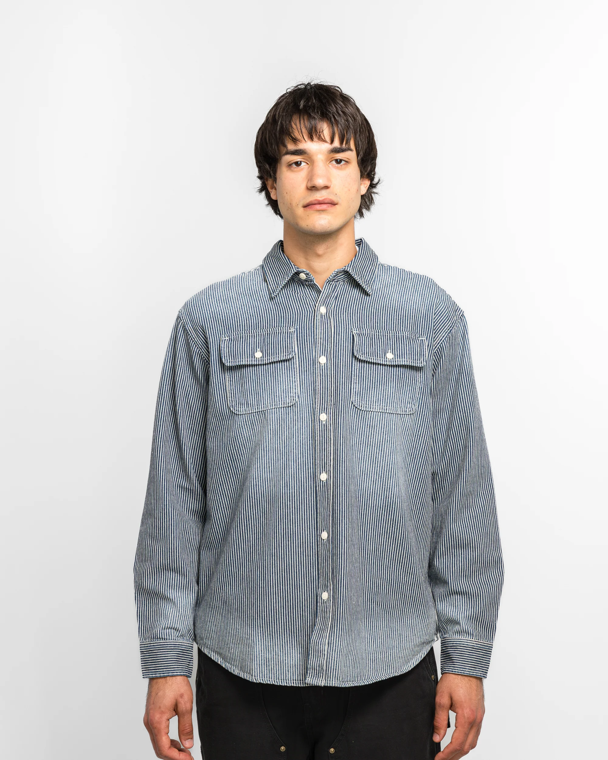 Hickory Denim Shirt - Indigo - Image 2