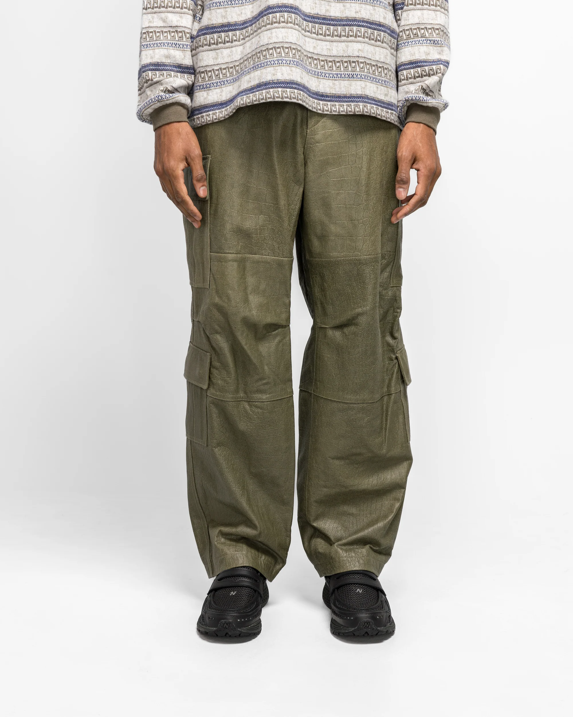 Leather BDU Pant - Olive - Image 2