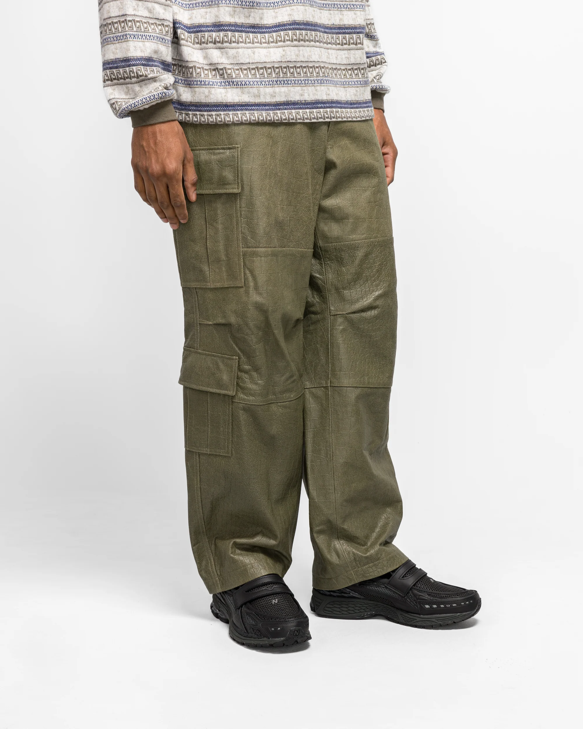 Leather BDU Pant - Olive - Image 3