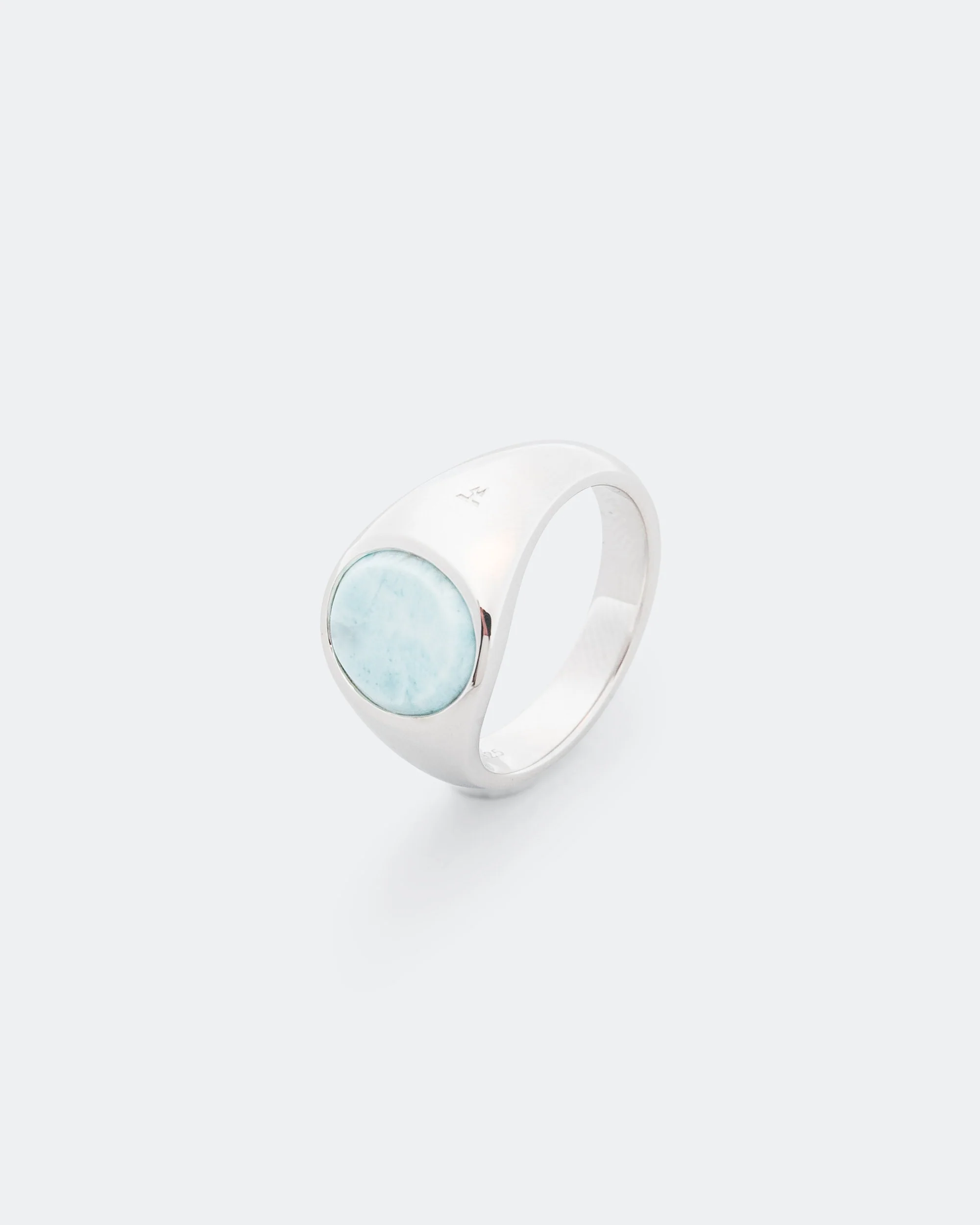 Kim Ring Ice Blue - Larimar/925 Silver - Image 4